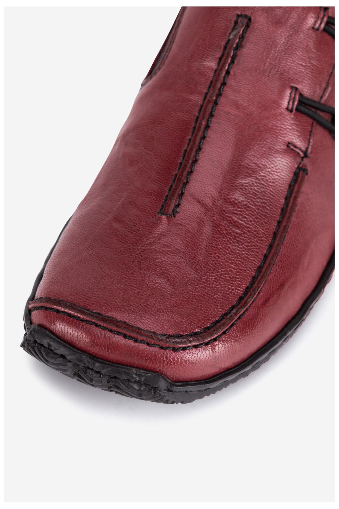 Mokasíny Rieker L1751-35 BORDÓ TMAVÁ