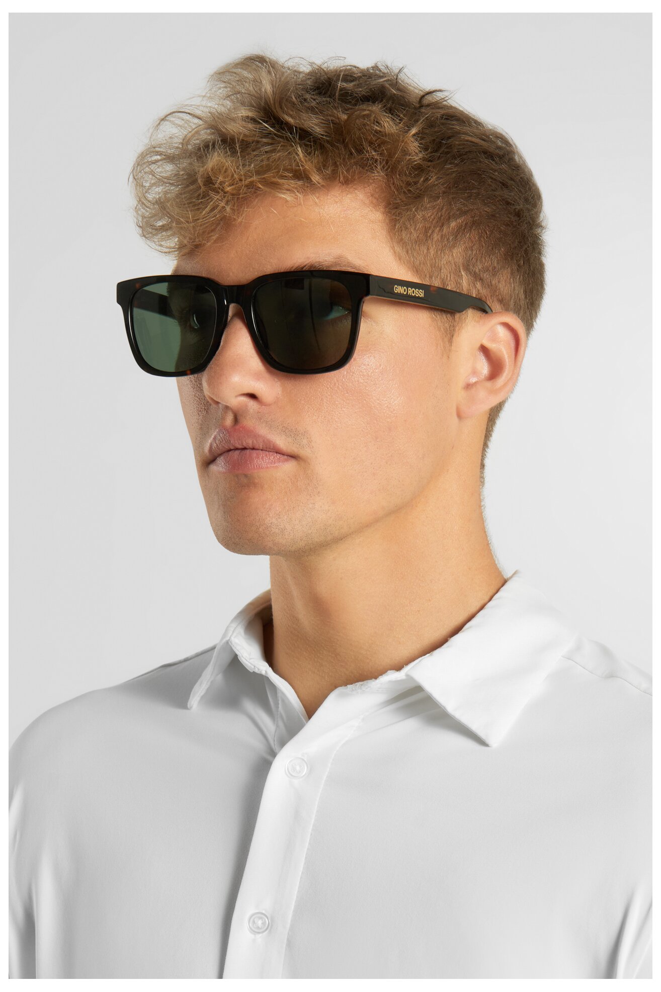 Мъжки слънчеви очила Gino Rossi LD91348-2 КАФЯВ