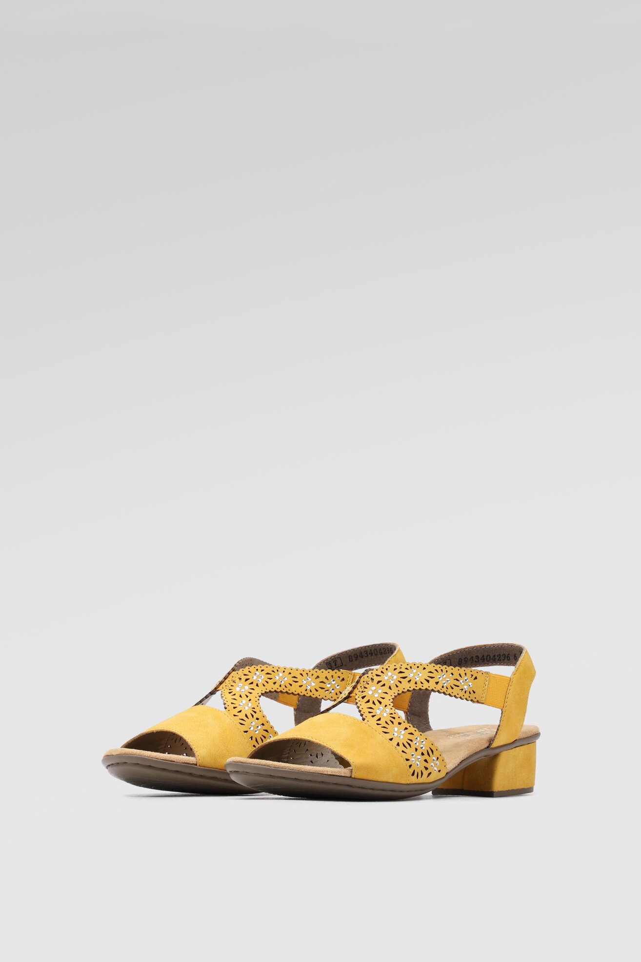 Sandały Rieker V6216-68 Żółty