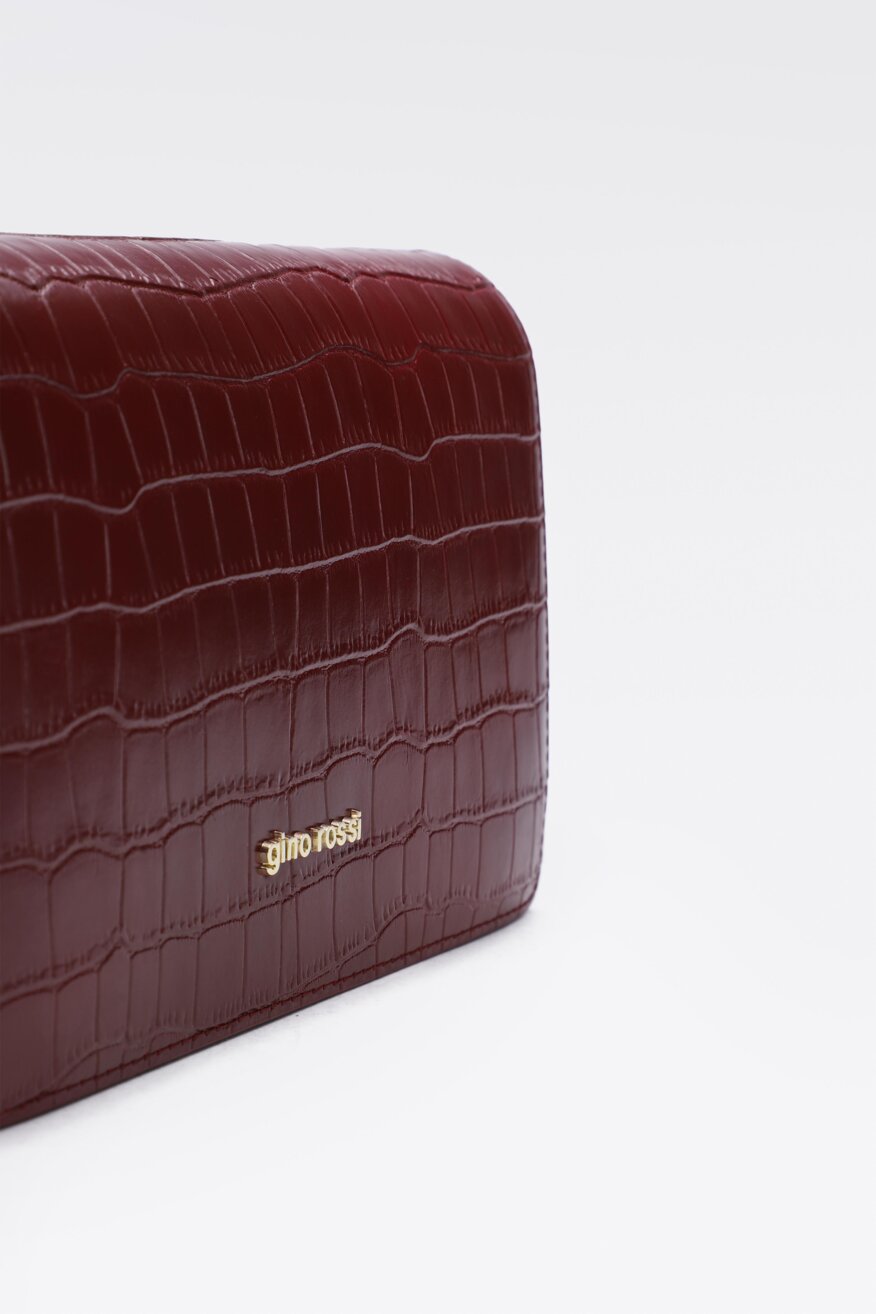 
                Gino Rossi - Torebka skórzana ze zwierzęcym motywem - 5903419831362