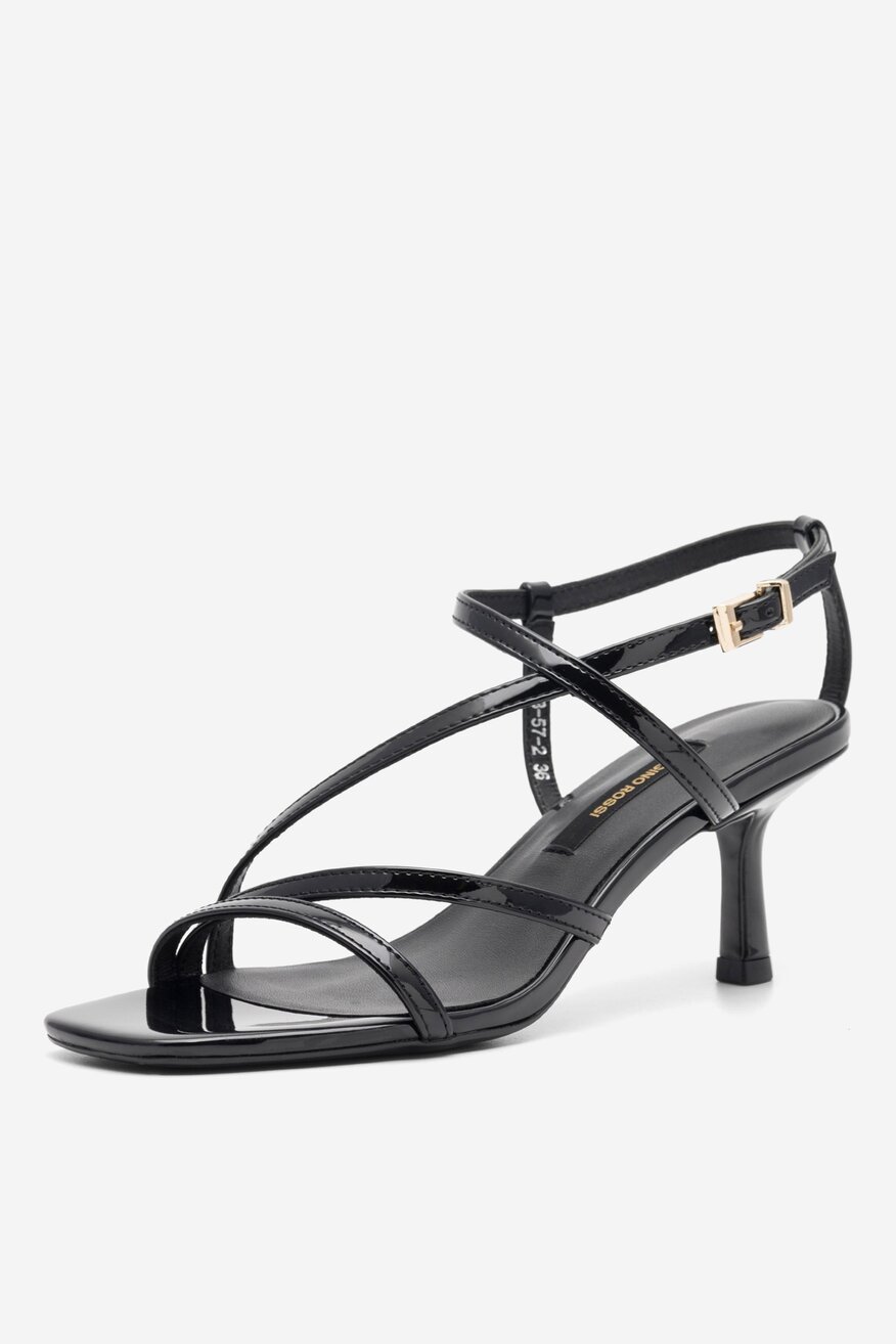 Gino Rossi - Sandały skórzane na obcasie - 5904862636313