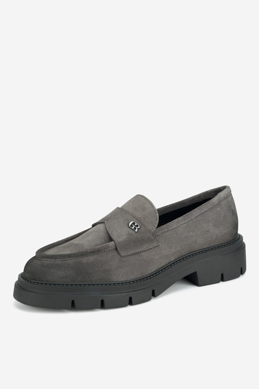 Gino Rossi - Loafersy zamszowe - 5905588856184