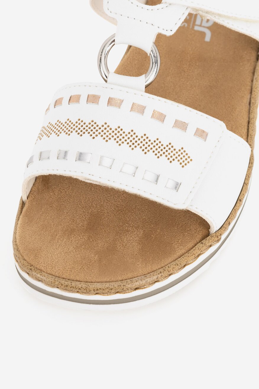 Rieker - Klapki na koturnie - 2230056228976