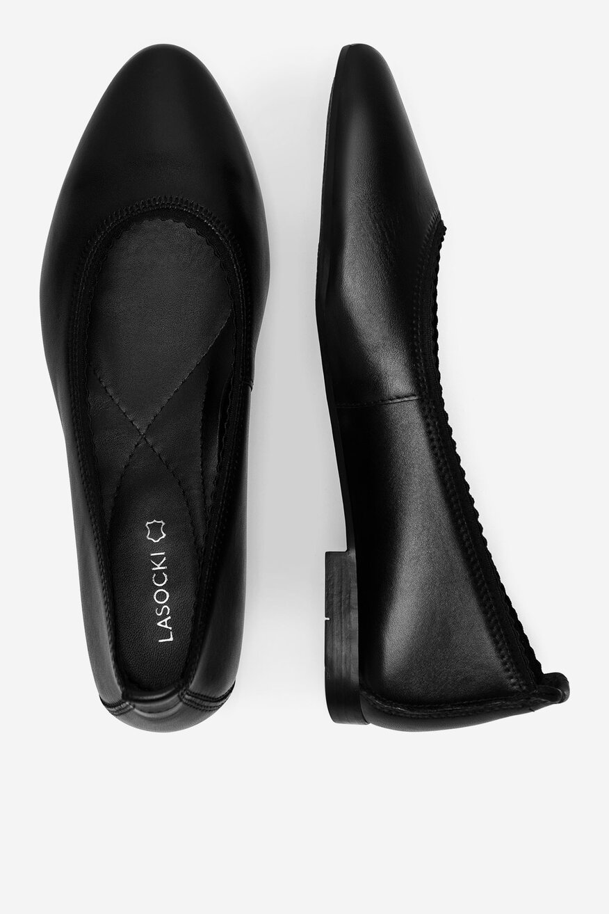 Lasocki - Baleriny skórzane - 5905588774082