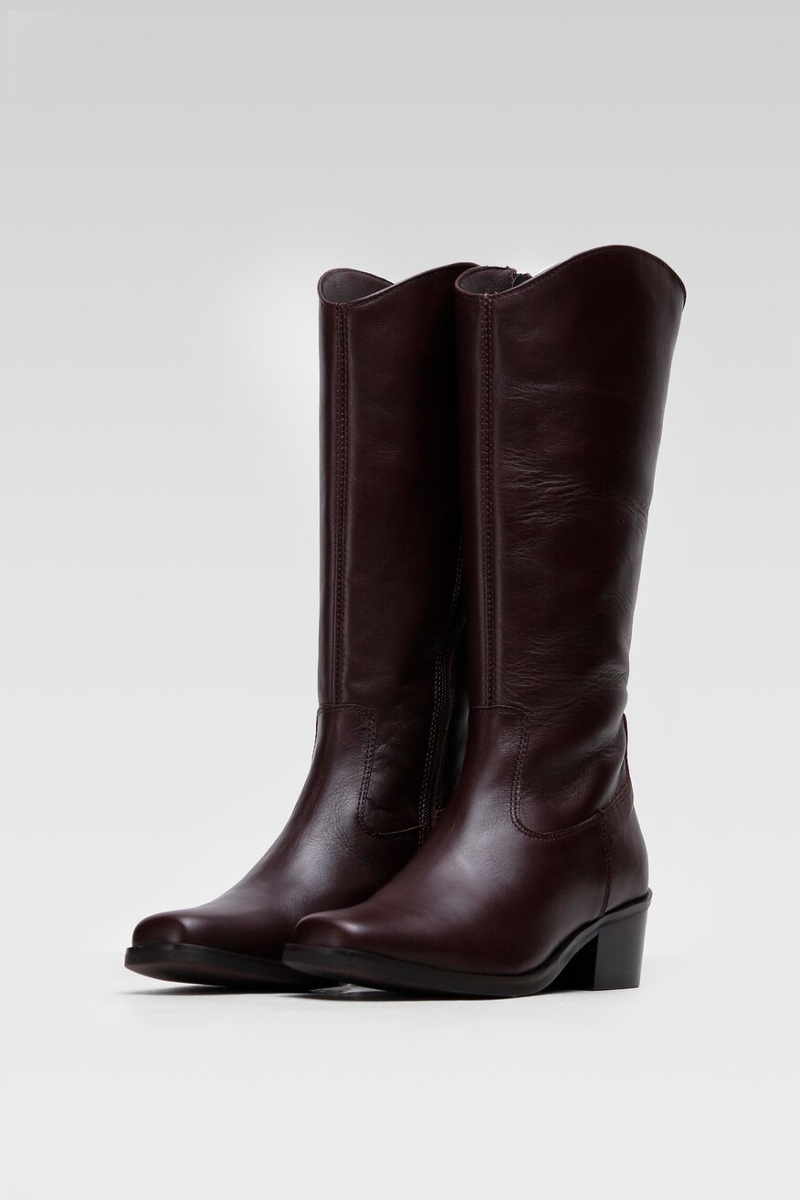 
                Lasocki - Skórzane botki brązowe - 5904248096533