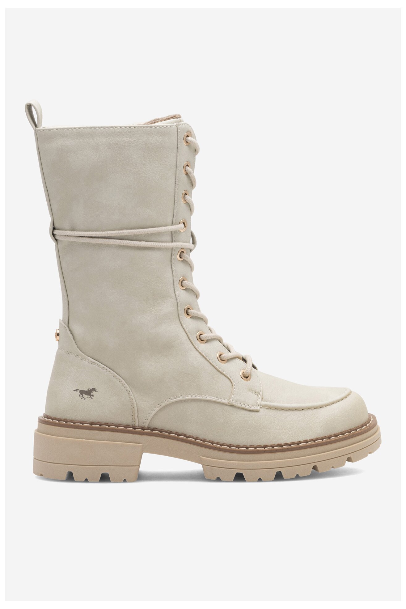 MUSTANG Stivali Donna 1437-507 - Tomaia Sintetica, Fodera Tessuto, Suola In TPR, Tacco A Blocco, Chiusura Zip