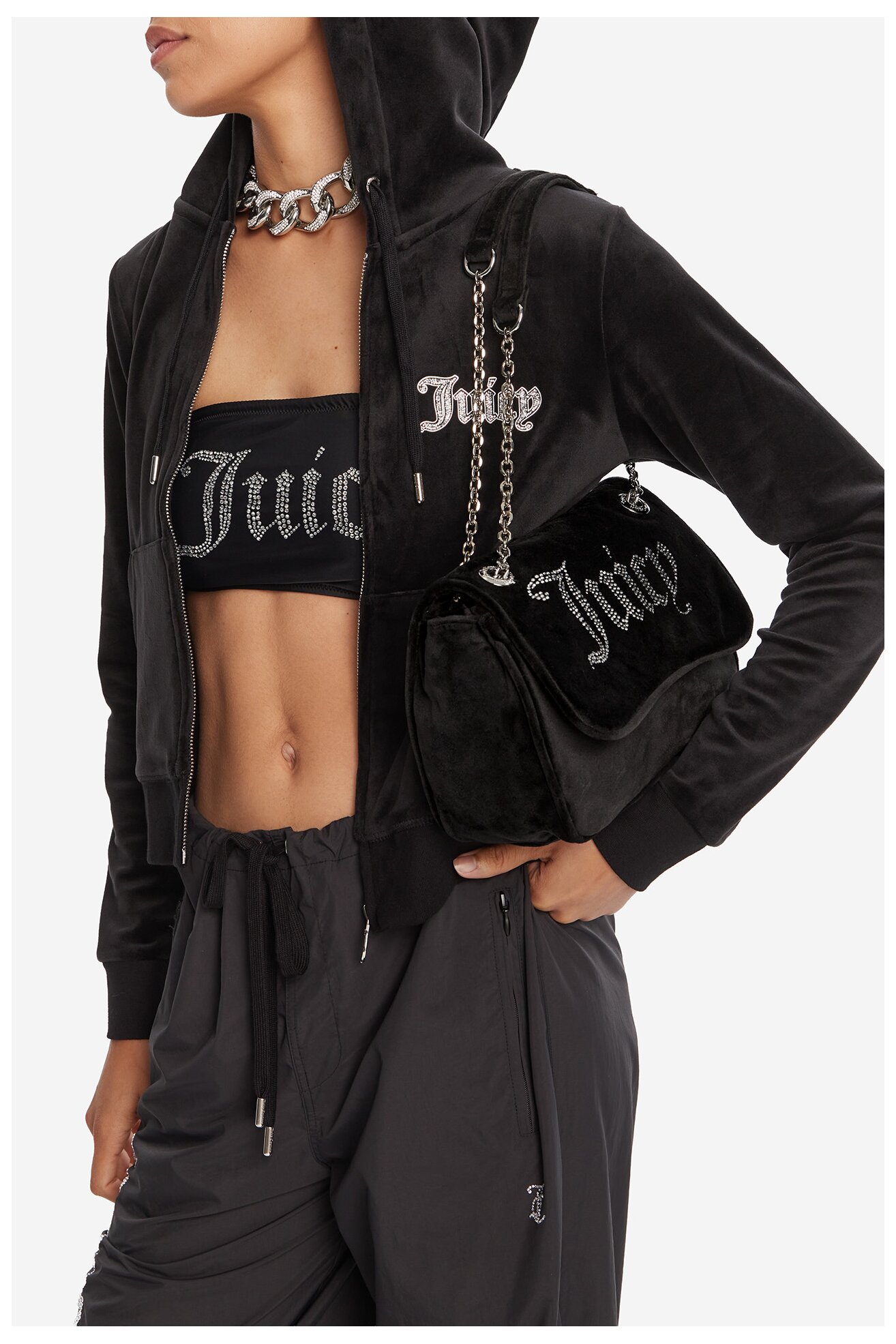 Kézitáska Juicy Couture CEO-BEJXT8762WPO FEKETE