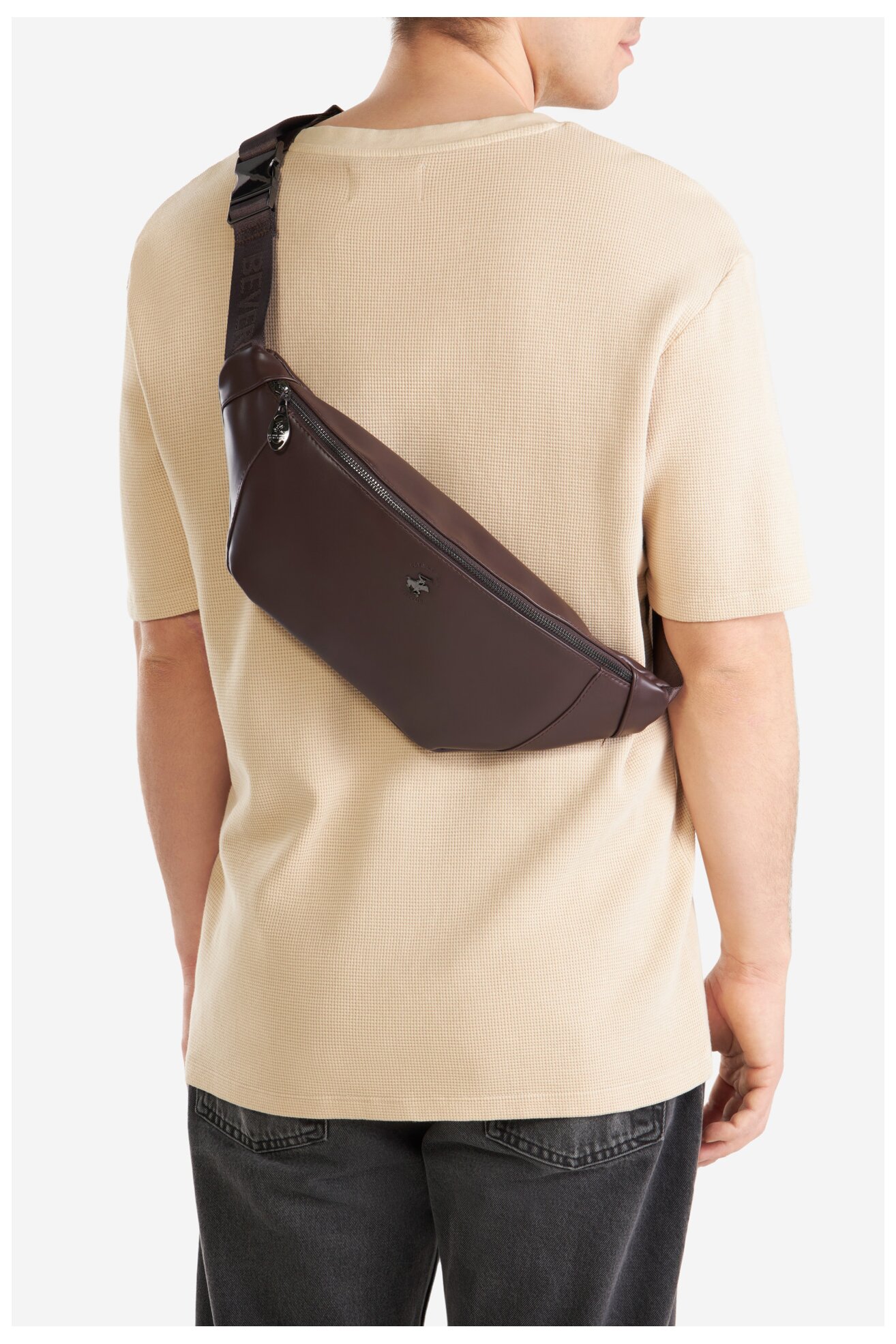 Férfi táska Beverly Hills Polo Club BHPC-L-017-07 BARNA