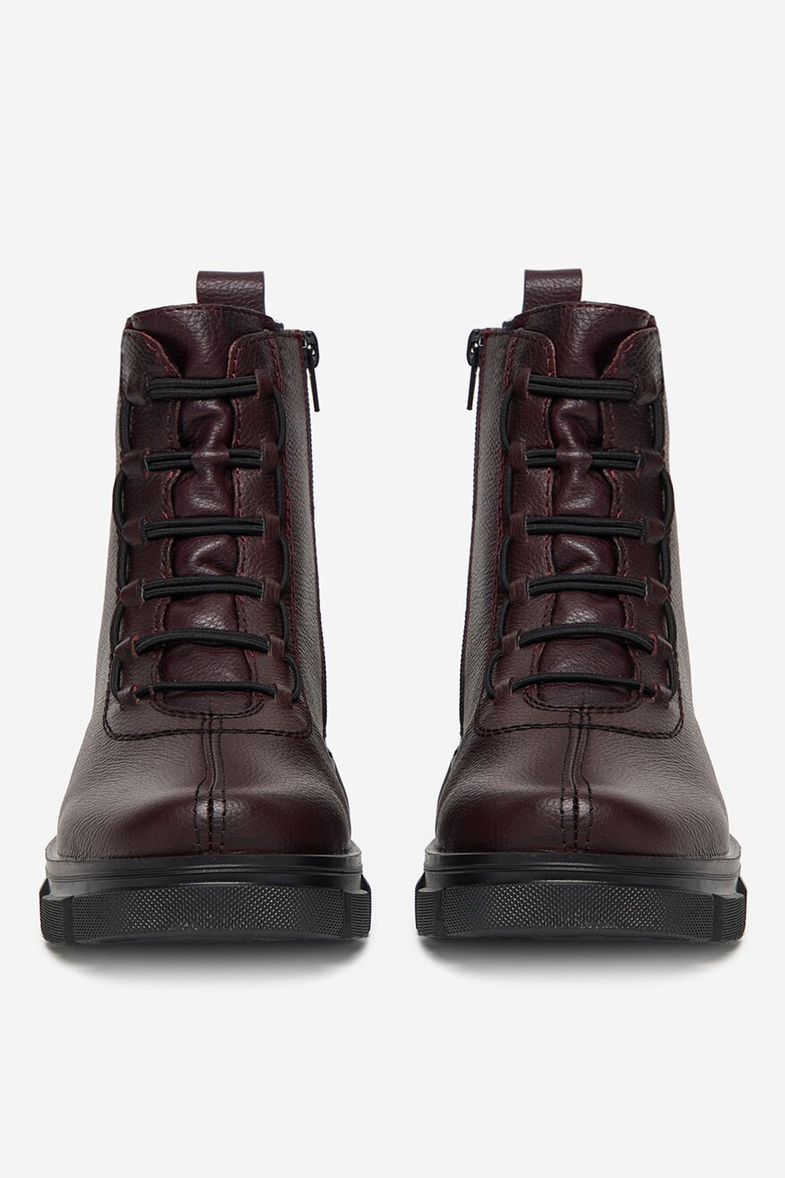 Rieker - Trzewiki skórzane ocieplane - 2230083225139