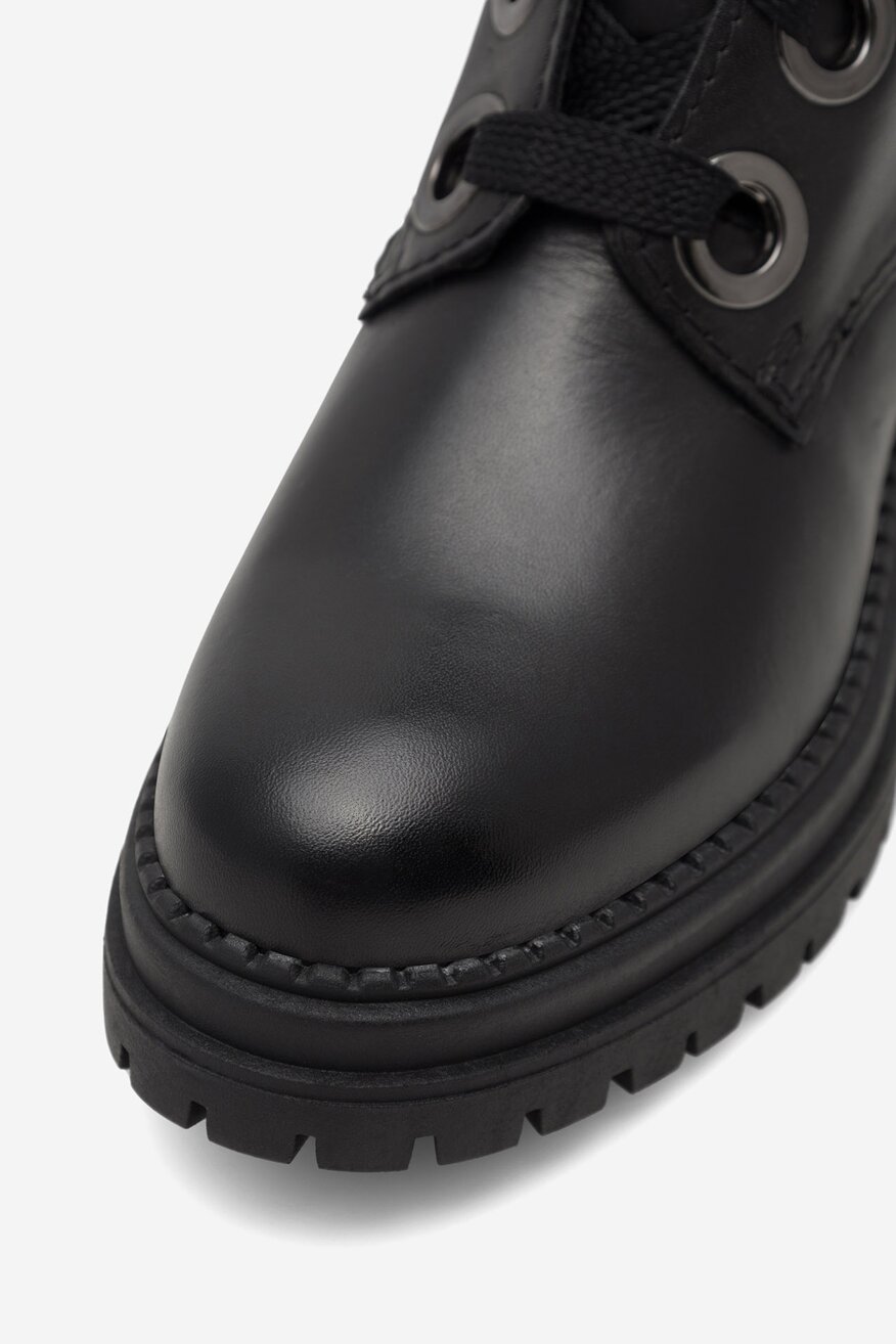 
                Lasocki - Trzewiki skórzane ocieplane - 5905588111313