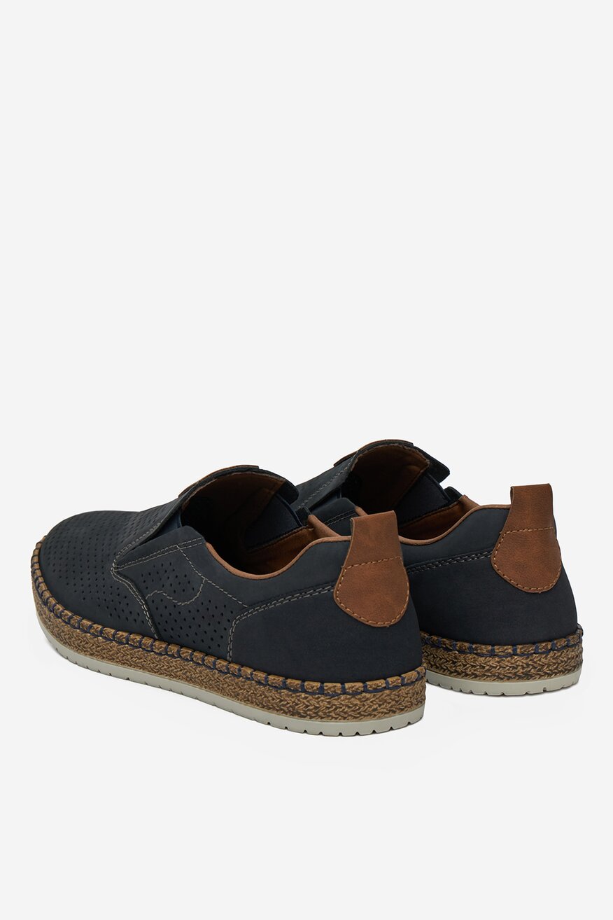 Rieker - Espadryle skórzane - 2230078408523