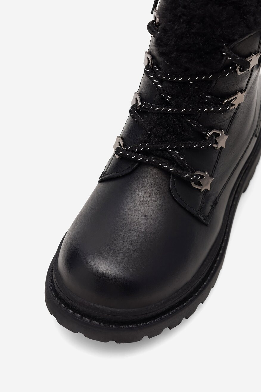 Šněrovací vyšší obuv Lasocki Kids ČERNÁ - 5904862932835