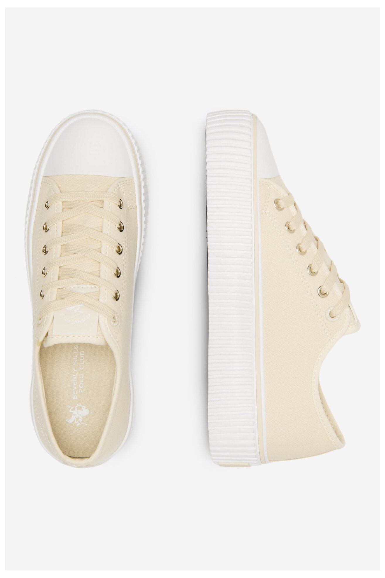 Plátěná obuv Beverly Hills Polo Club W-BHPC027M BÉŽOVÁ