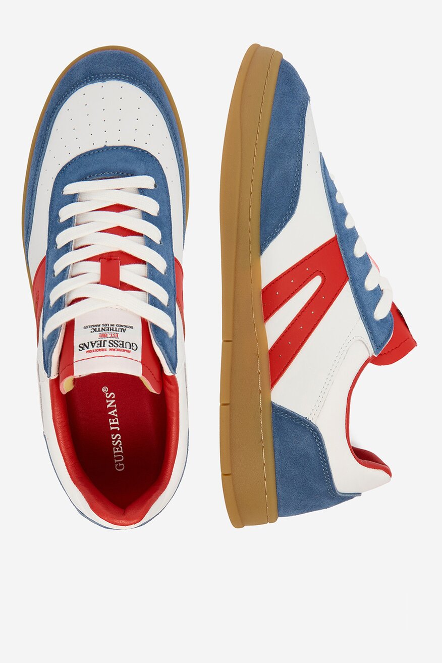 GUESS JEANS - Sneakersy skórzane - 5907964026044