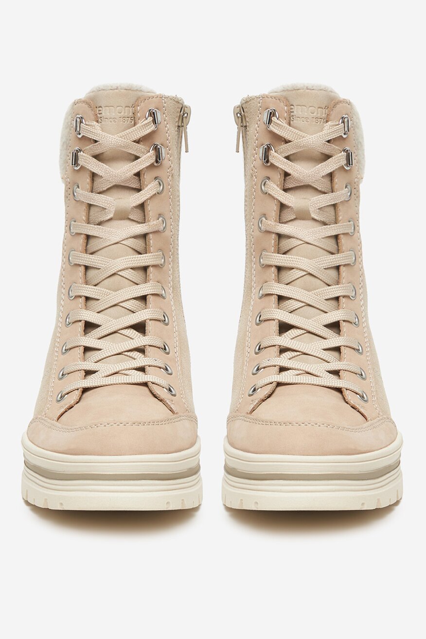 Remonte - Trzewiki zamszowe ocieplane - 2230085562126