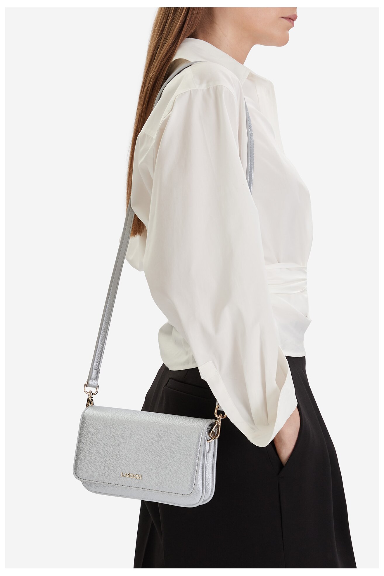 Torba Lasocki CEO-LSK-L-006-09 SREBRNA