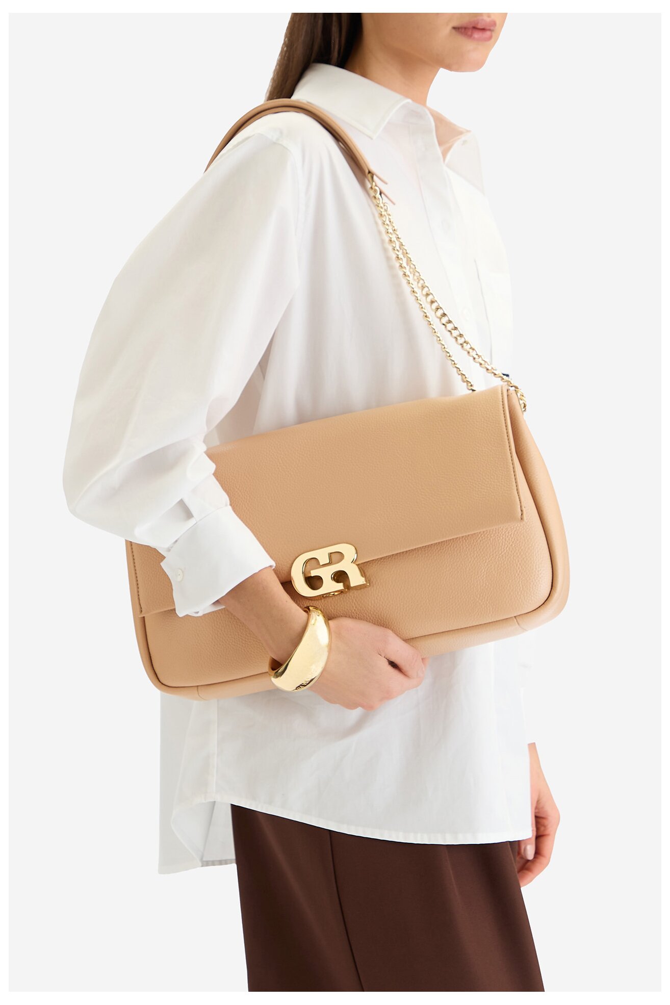 Сумка З Ремінцем Gino Rossi EO-LX10267 БЕЖЕВИЙ