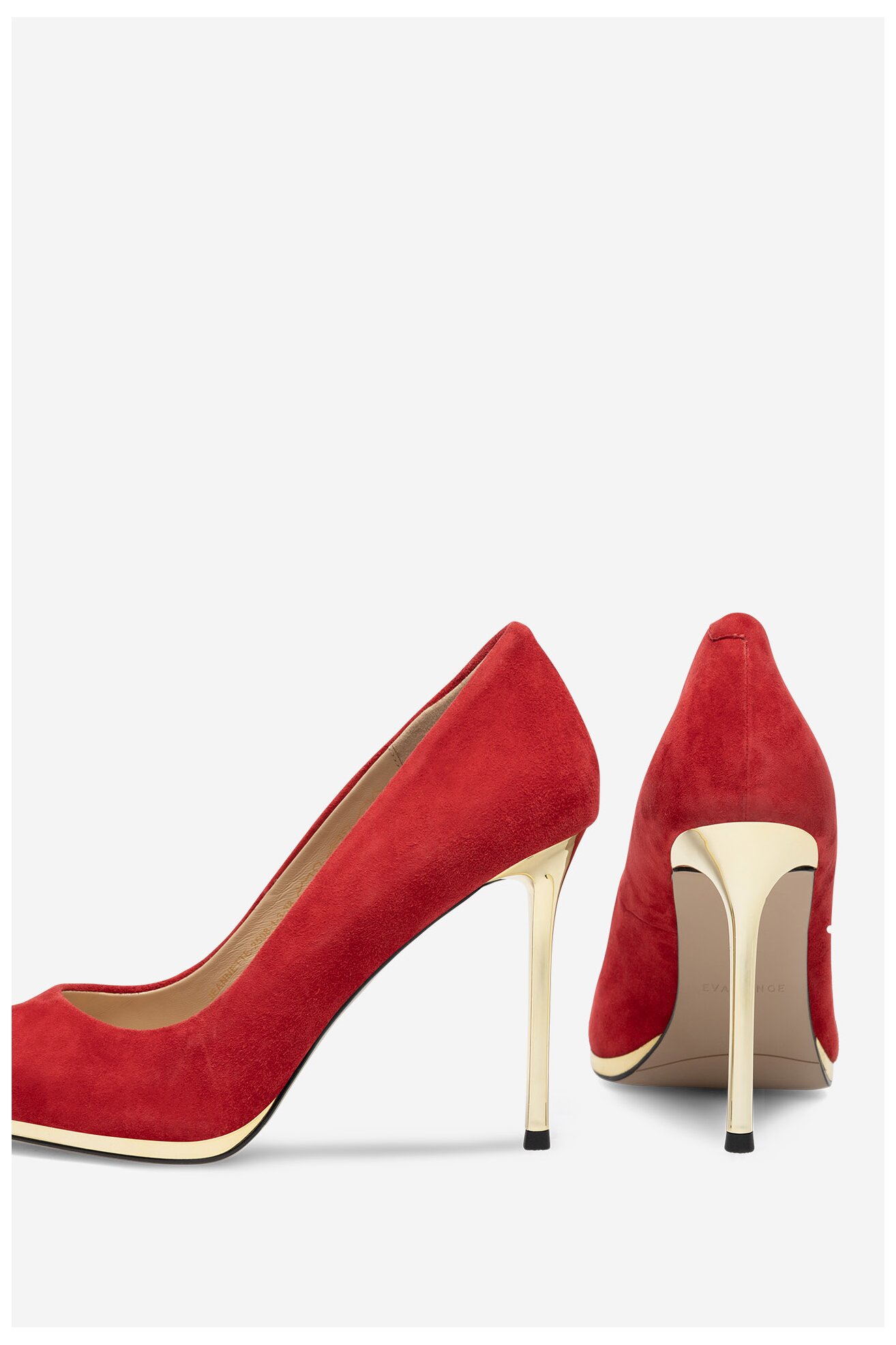 Czółenka EVA MINGE JEANNETTE-2508-1-3 Czerwony