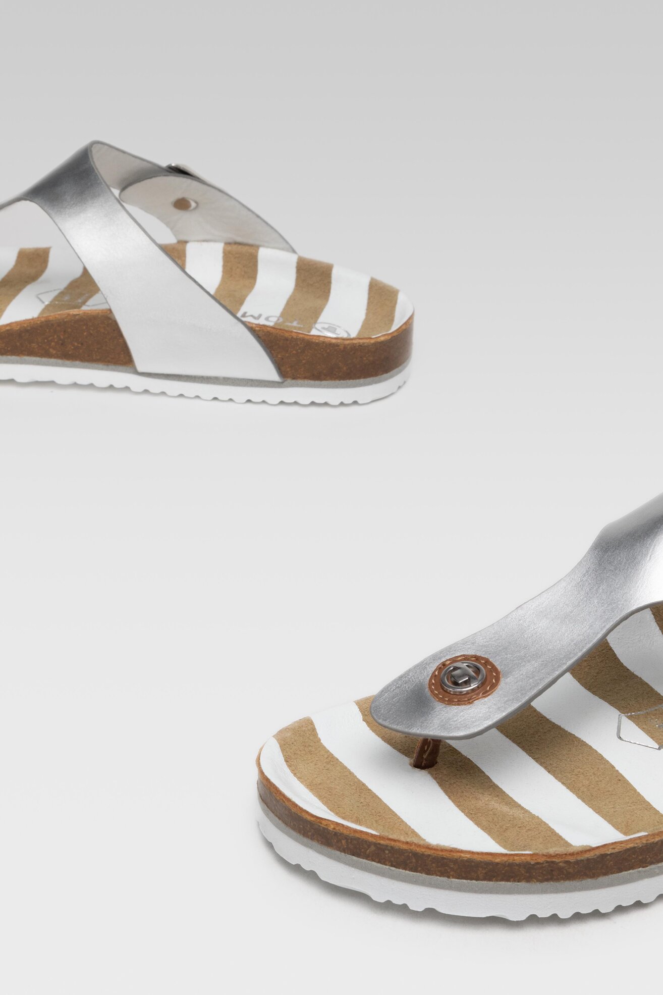 Джапанки Tom Tailor 329340200 СРЕБРИСТ