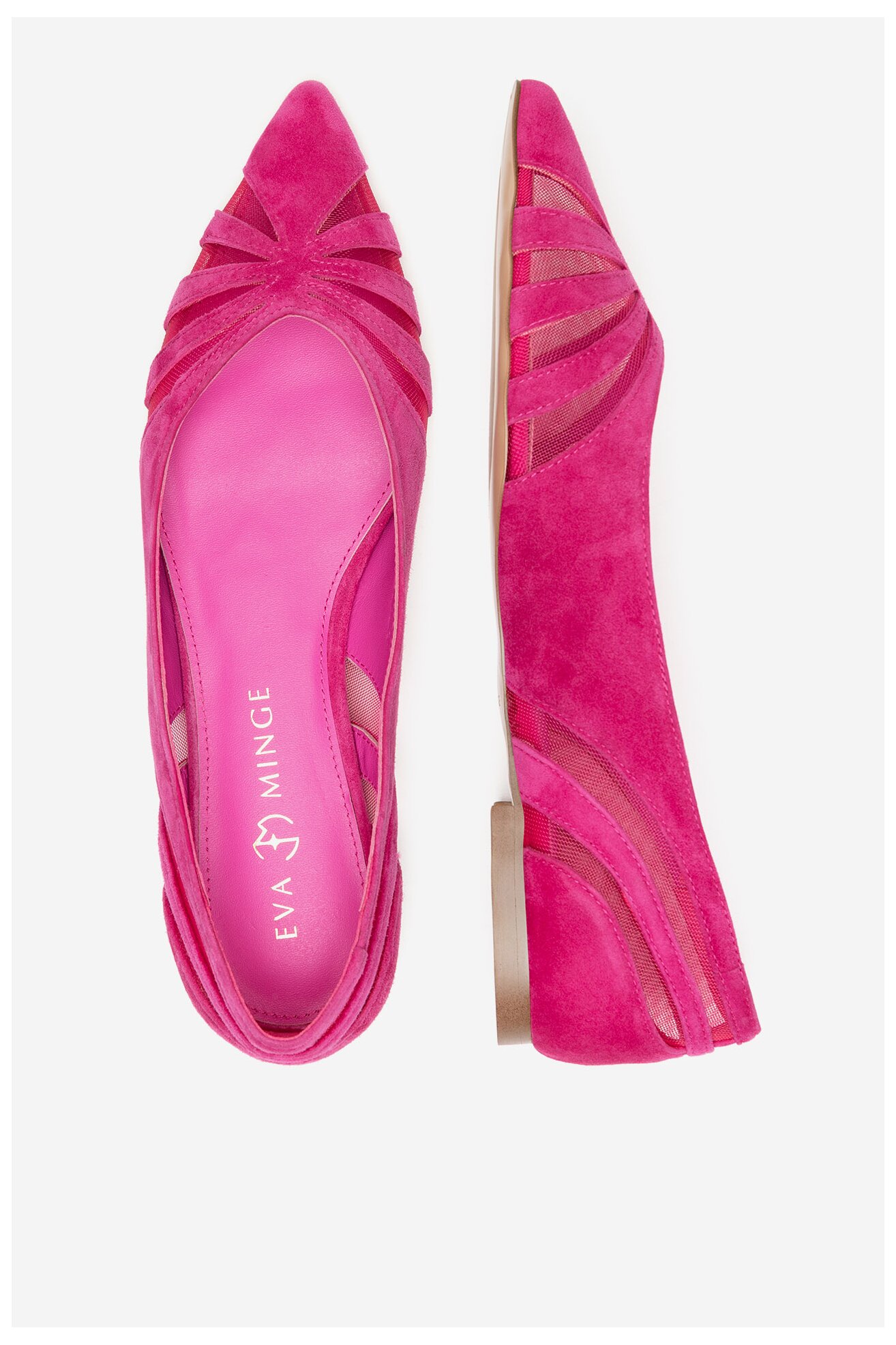 Балетки EVA MINGE LUCY-V1166-08-1 ТЕМНО-РОЖЕВИЙ