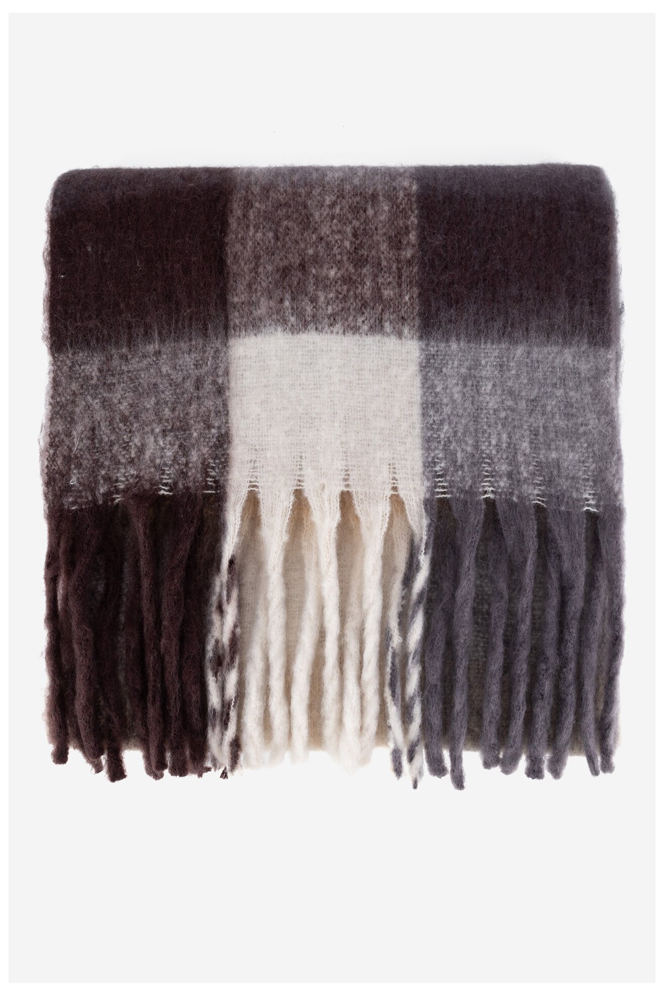 Дамски шал Jenny Fairy 4W4-006-AW24 КАФЯВ