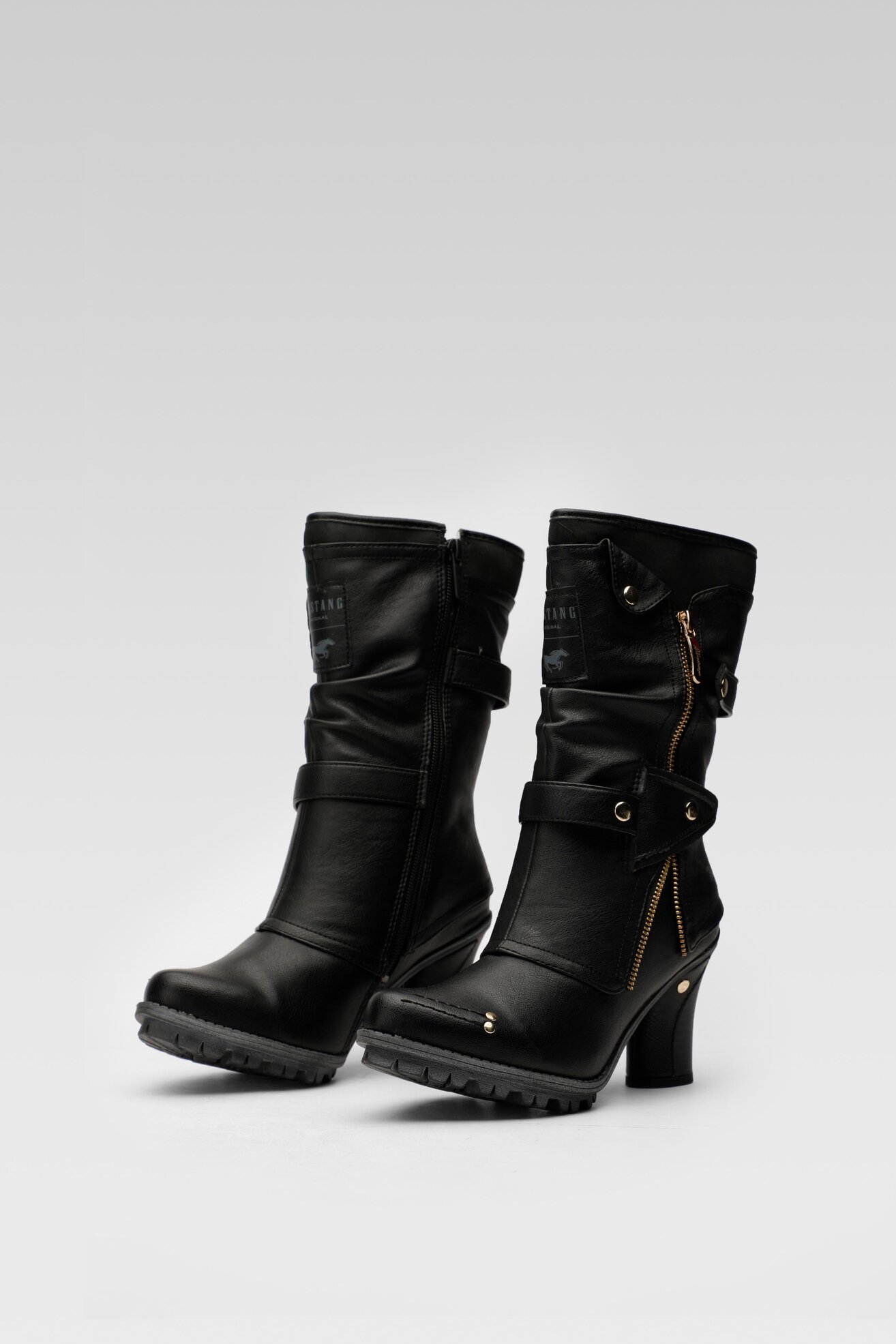 Kozaki Mustang 1141-606 Czarny