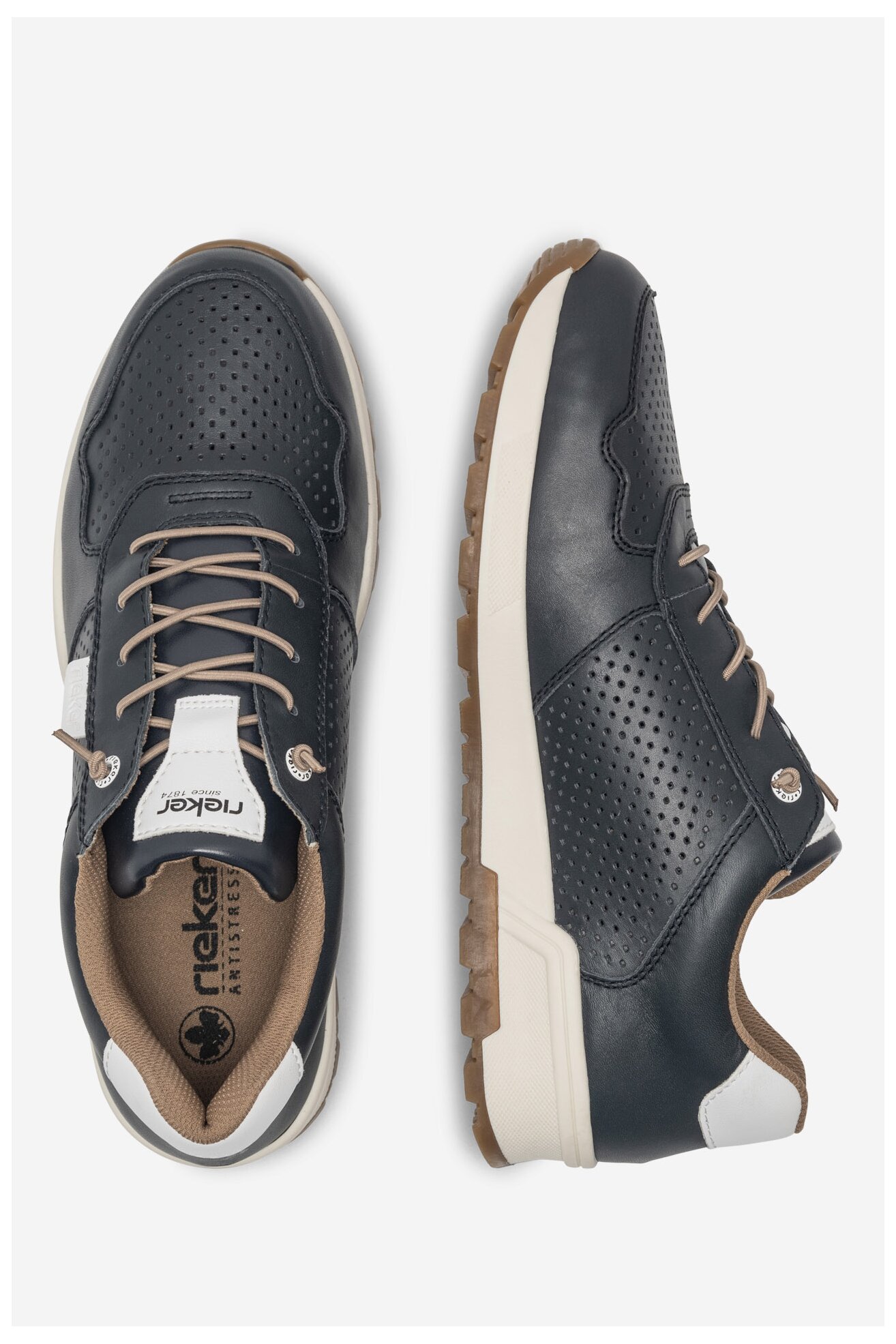 Sneakerși Rieker 15108-14 ALBASTRU