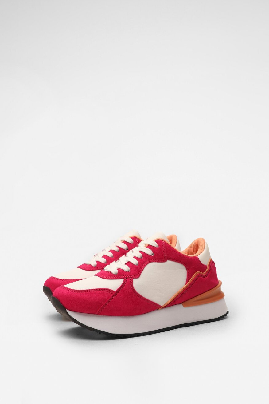 
                Nylon Red - Sneakersy na platformie - 5904248472436