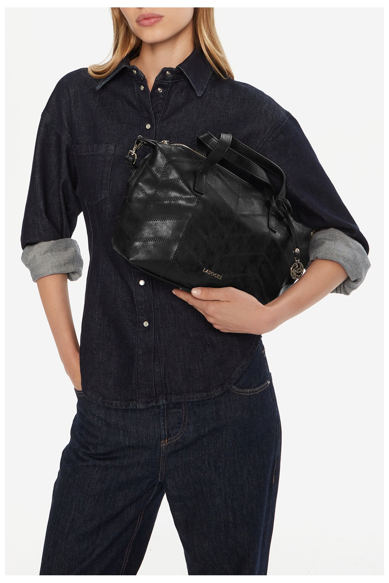 Kézitáska Lasocki C-LSK-K-018-06 FEKETE