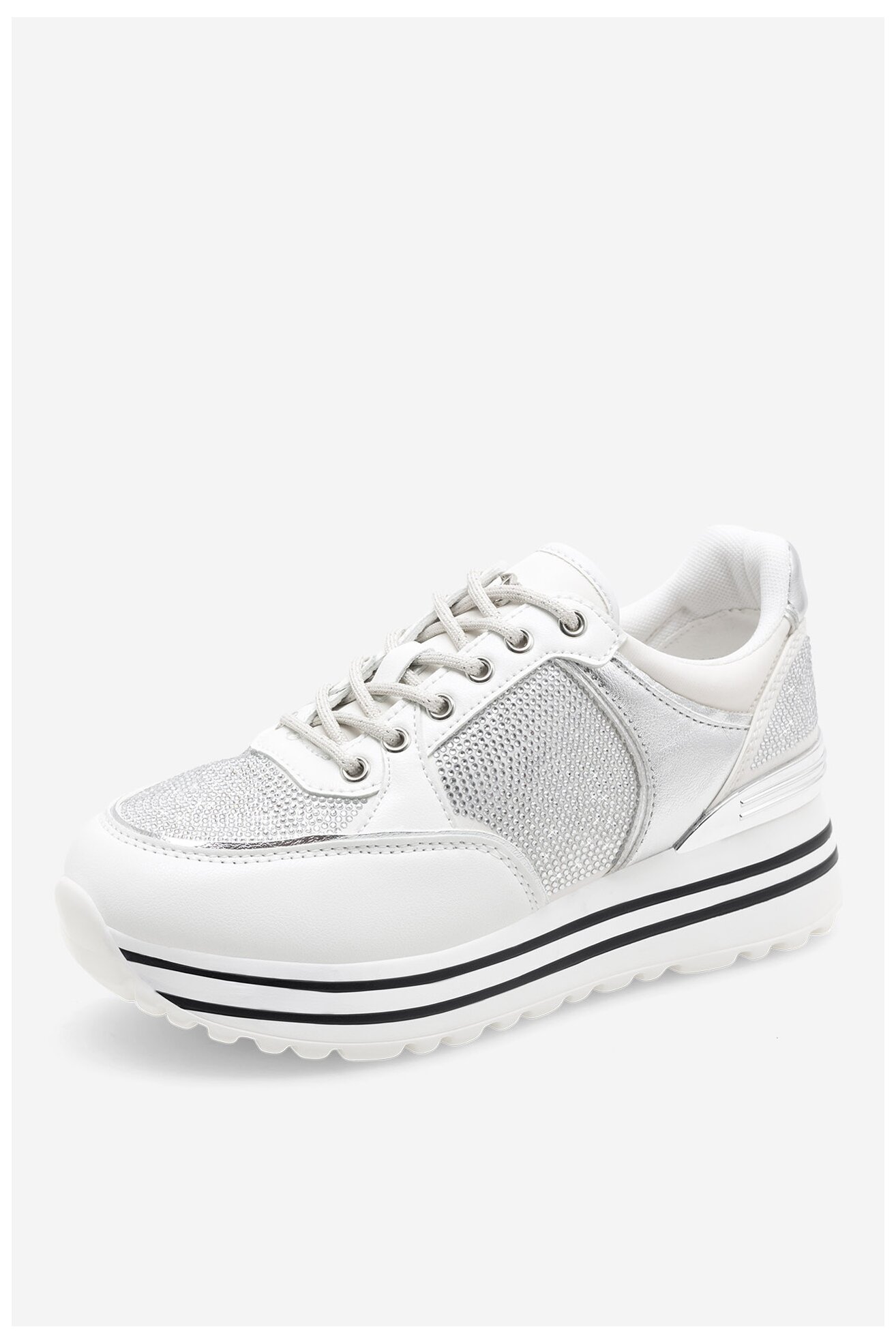 Кросівки EVA MINGE WYL3795-1 СРІБНИЙ