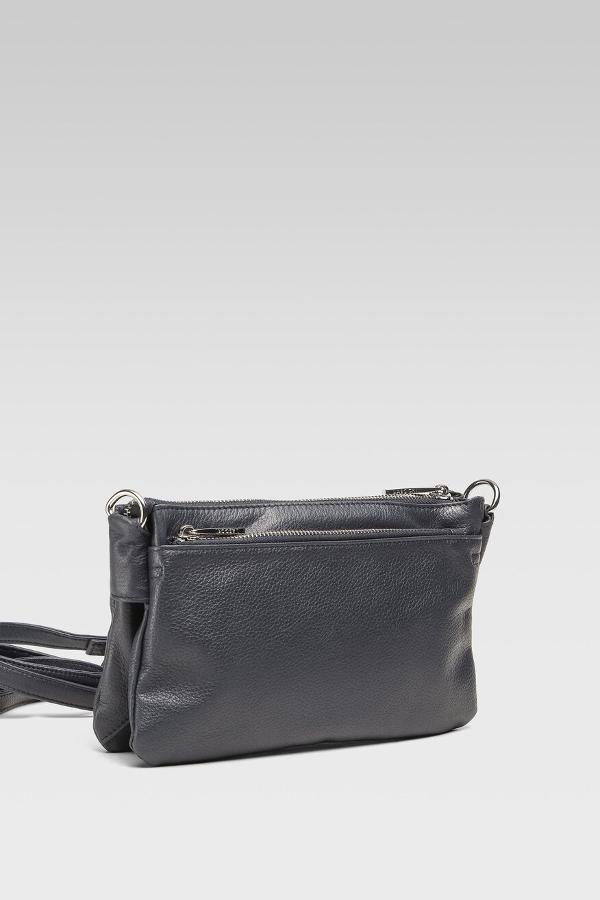 Lasocki - Torebka skórzana granatowa - 5904248995980