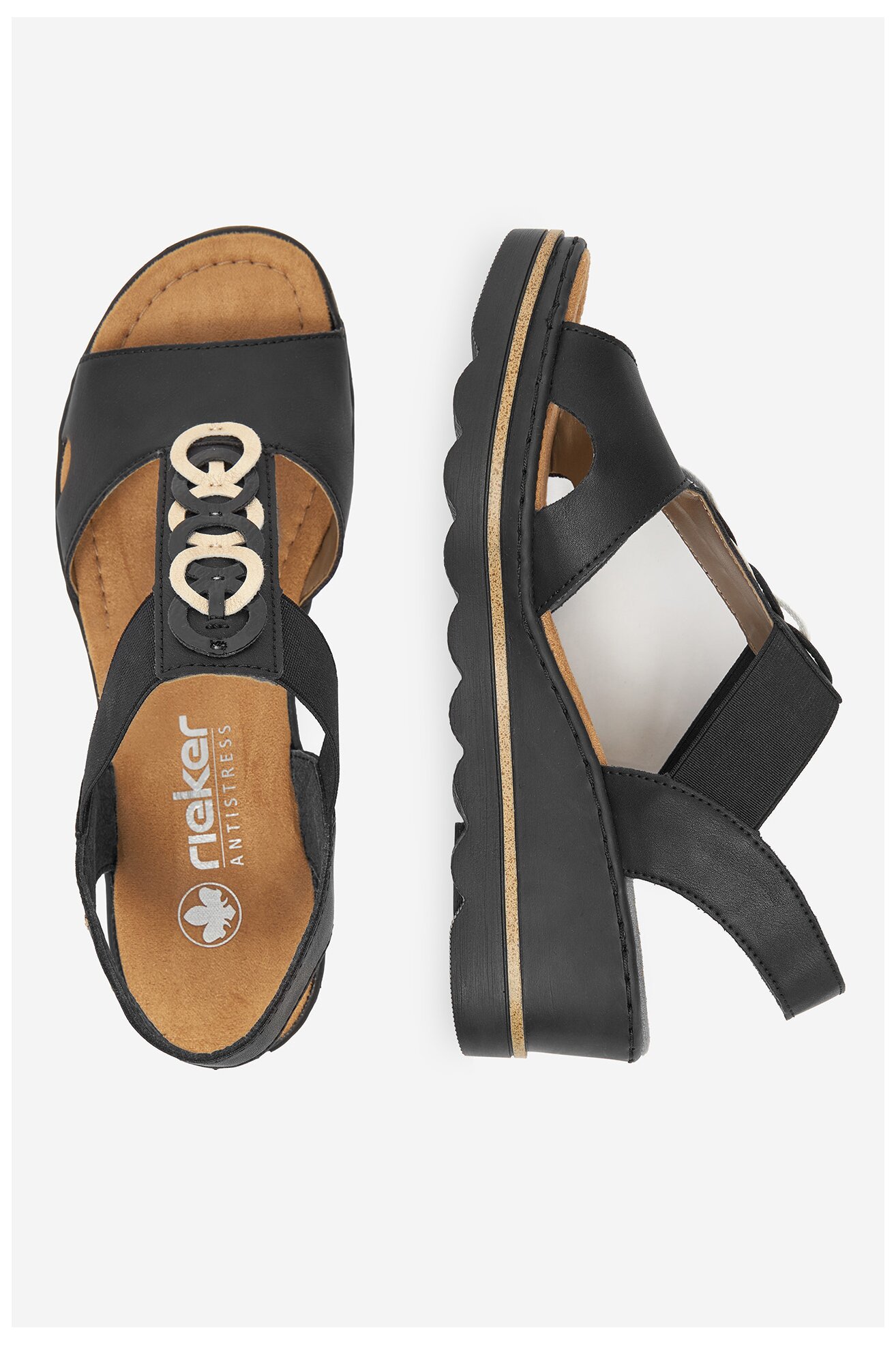 Sandały Rieker CEO-67498-00 Czarny