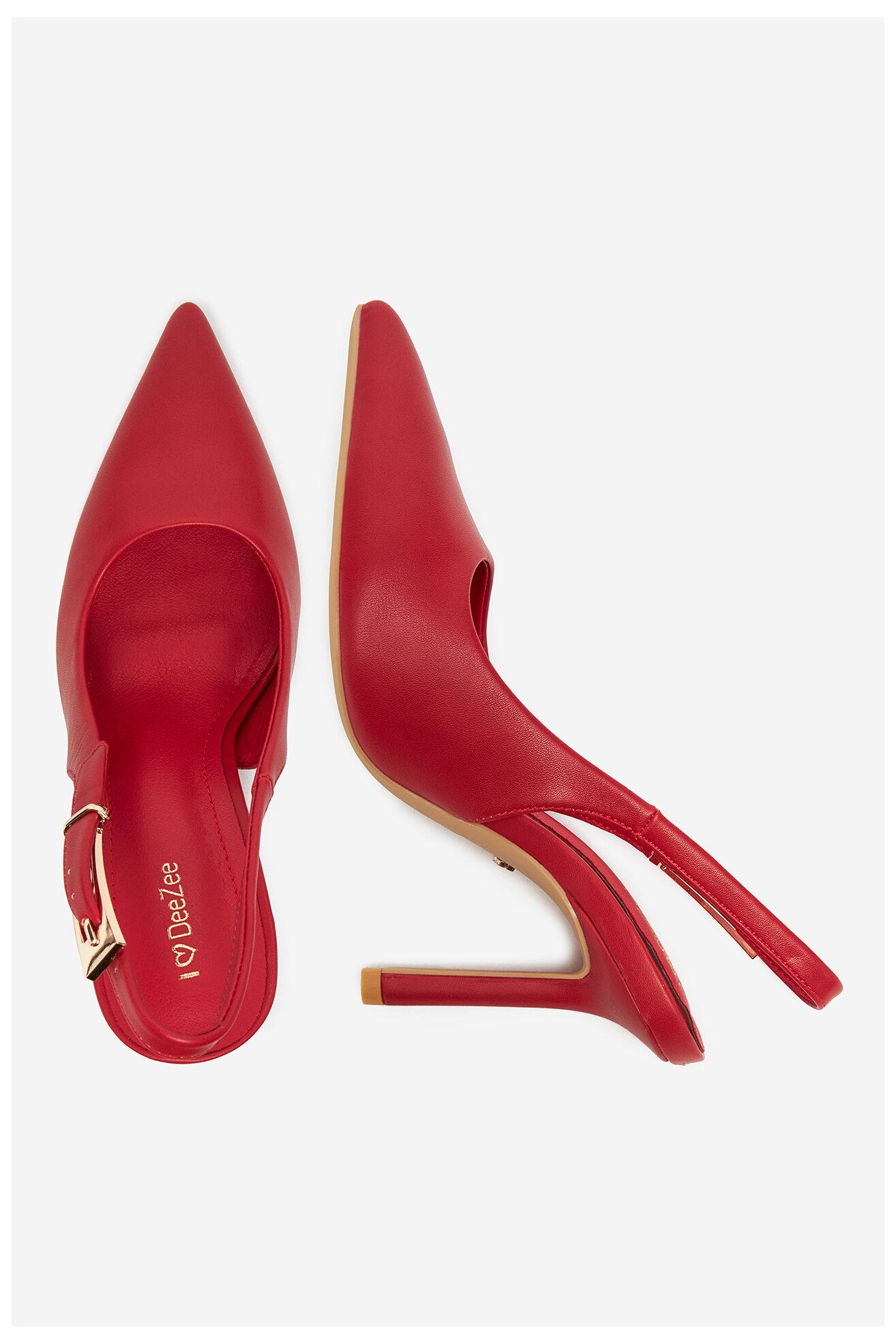 Pantofi cu toc DeeZee 6-705-8 ROŞU