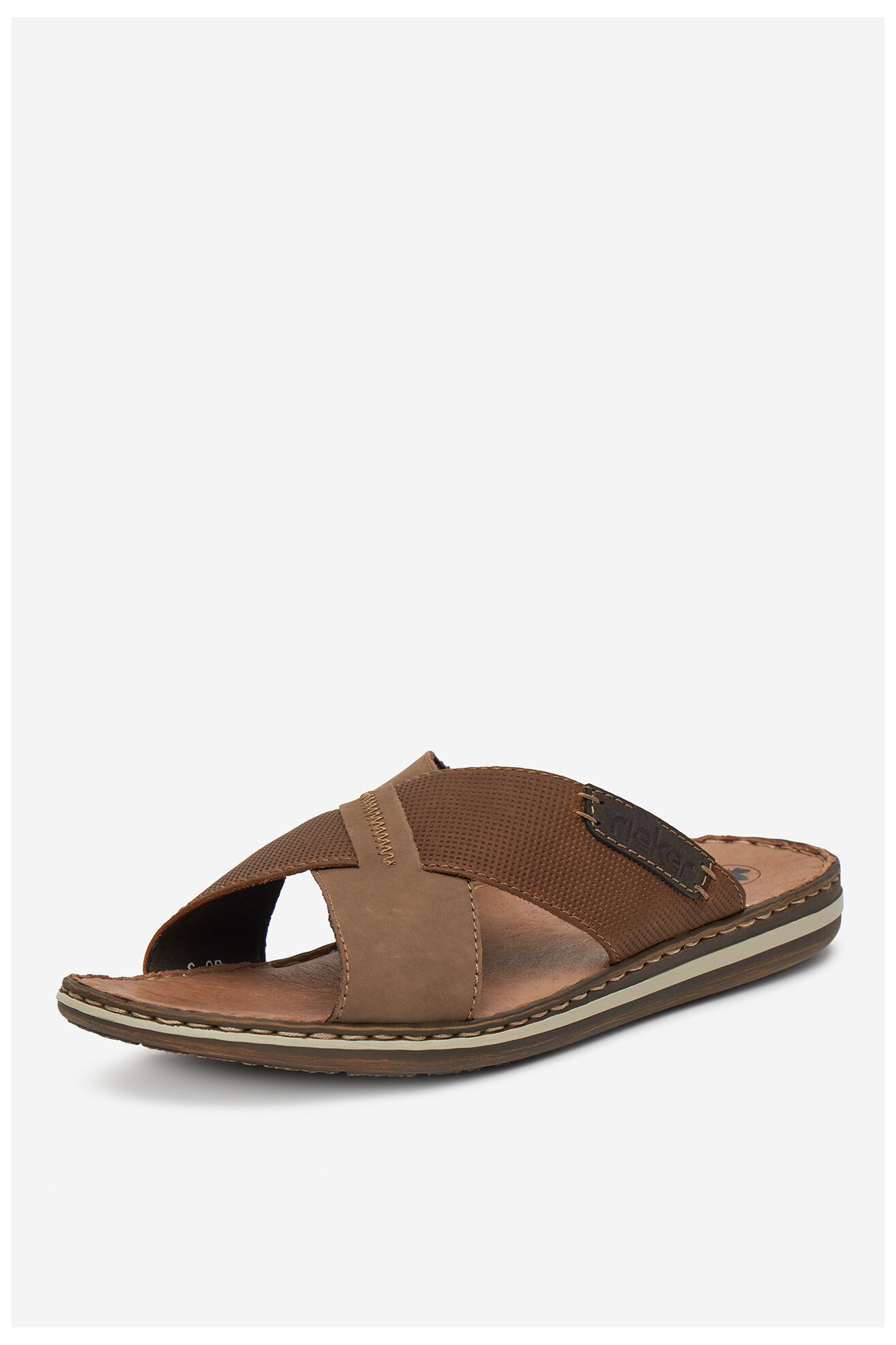 Șlapi Rieker 21088-25 BEJ ÎNCHIS