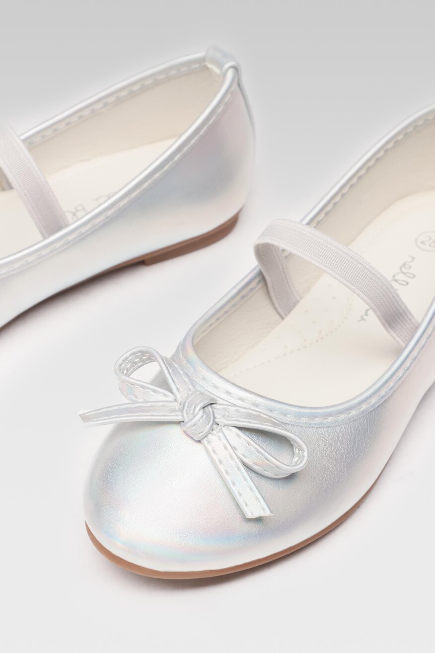 
                Nelli Blu - Półbuty z gradientem srebrne - 5903698405643