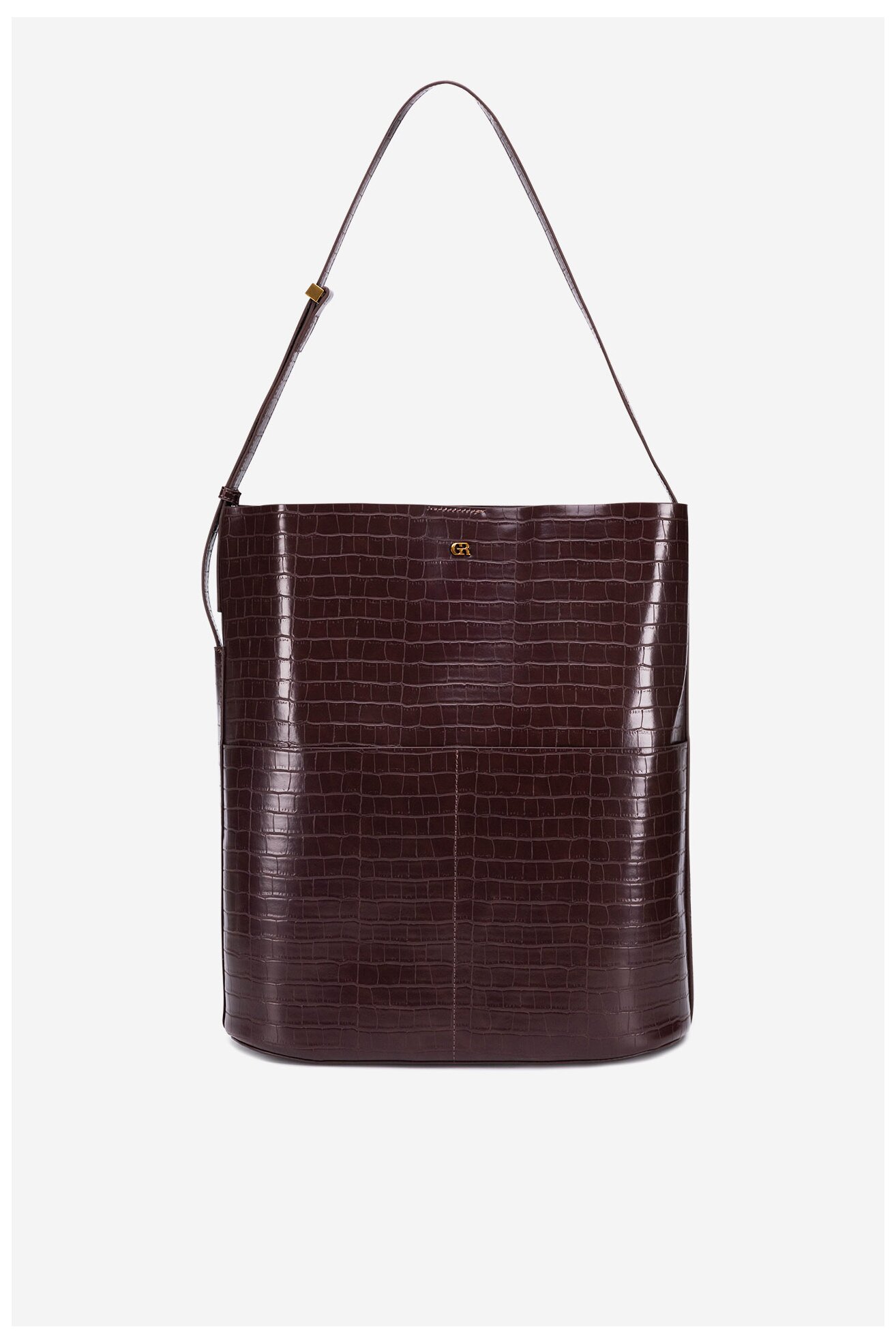 Сумка З Ремінцем Gino Rossi CS7779-CROCO ТЕМНО-КОРИЧНЕВИЙ
