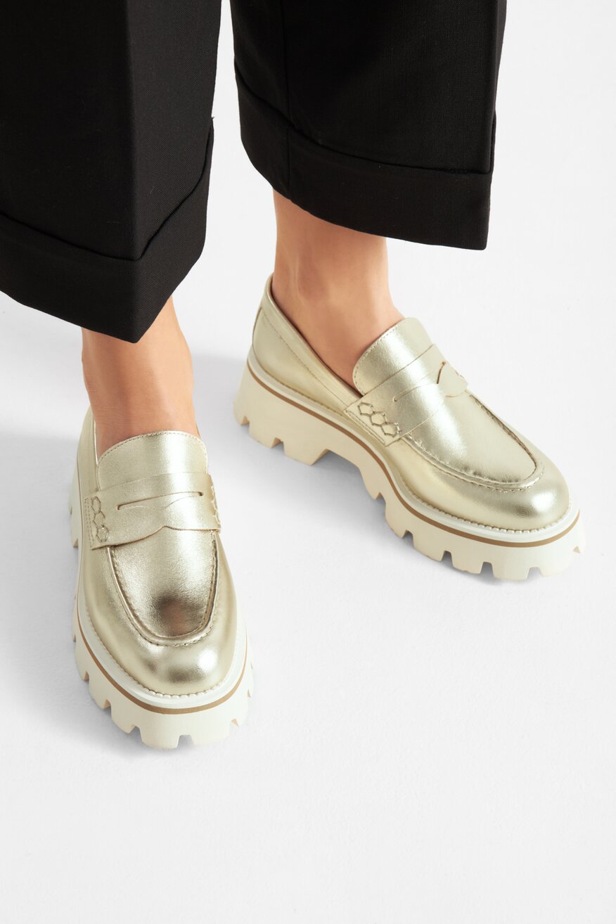 Badura - Loafersy skórzane - 5905588514114