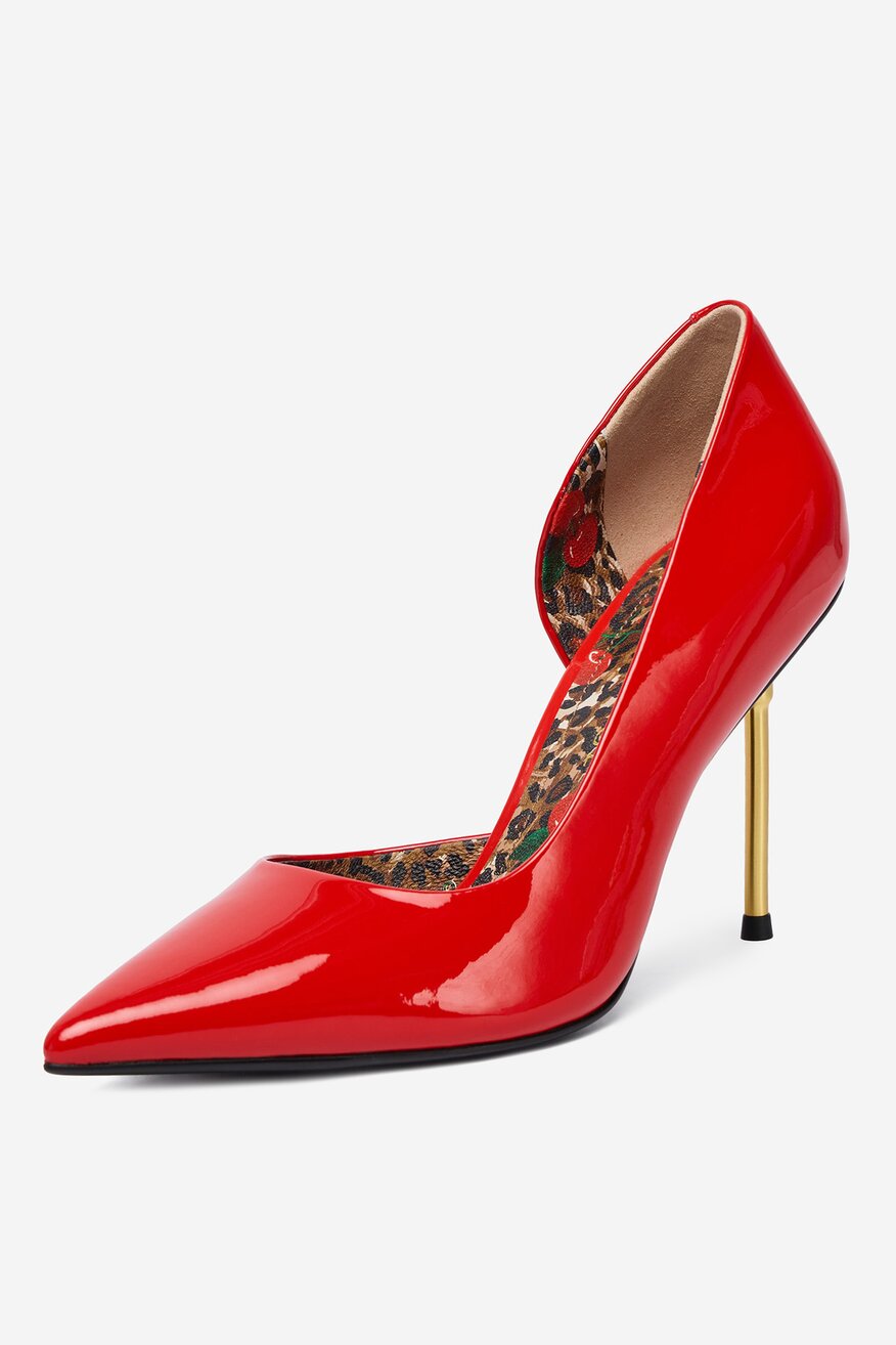 Pantofi cu toc EVA MINGE ROŞU - 5906751321737