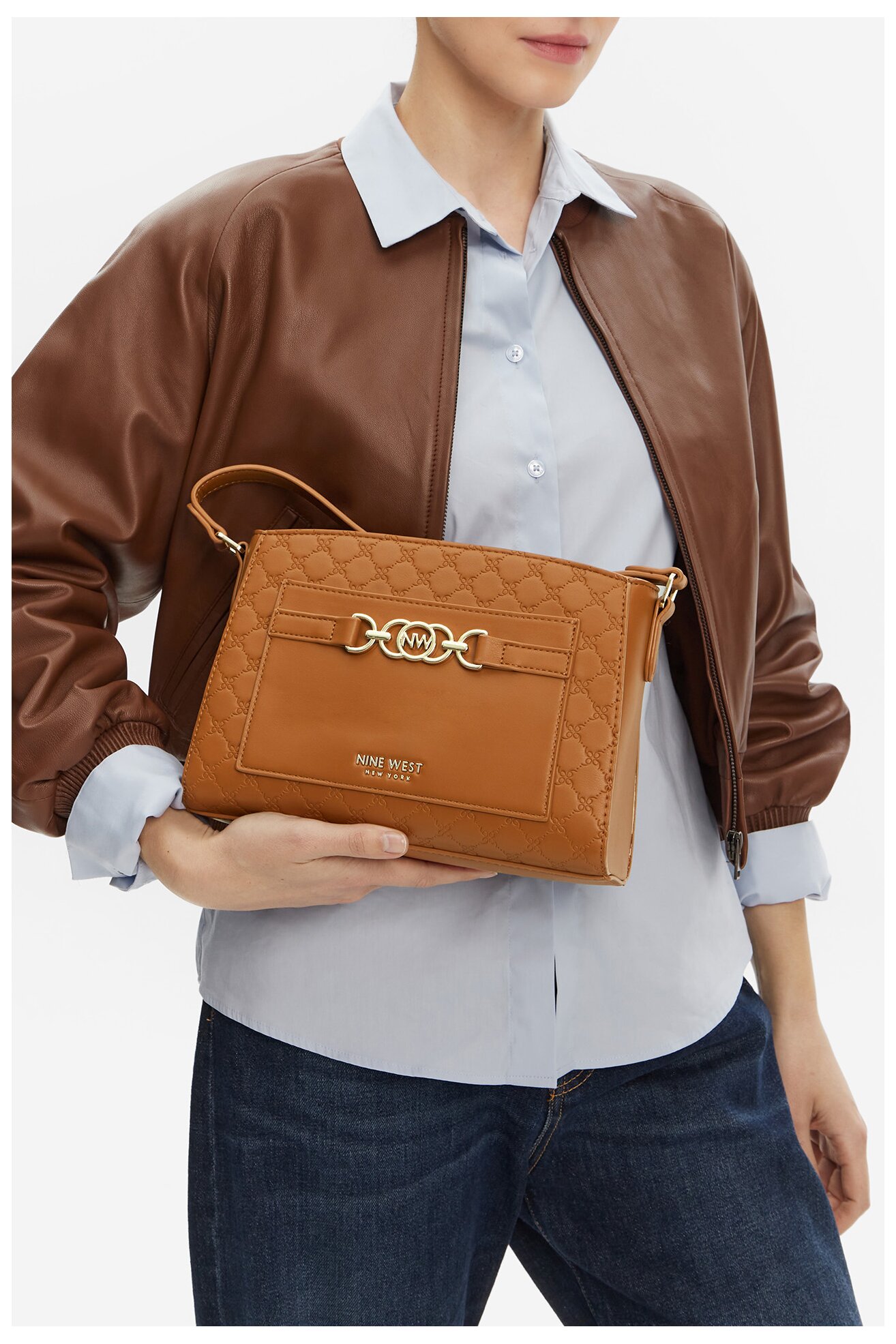 Kézitáska NINE WEST CEO-LUNA-III-H242046 CAMEL