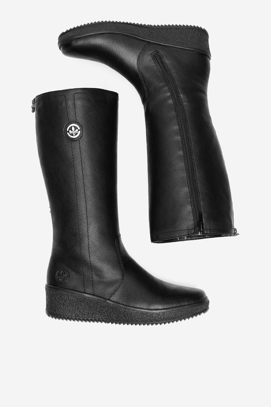 
                Rieker - Kozaki skórzane ocieplane - 2230068926501