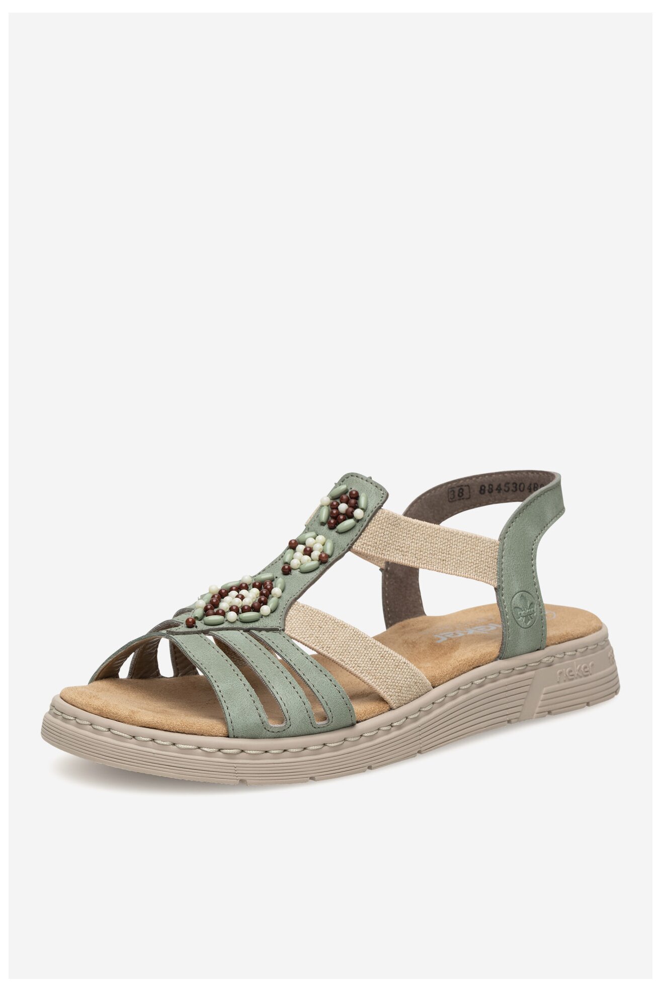 Sandały Rieker V9120-52 Zielony