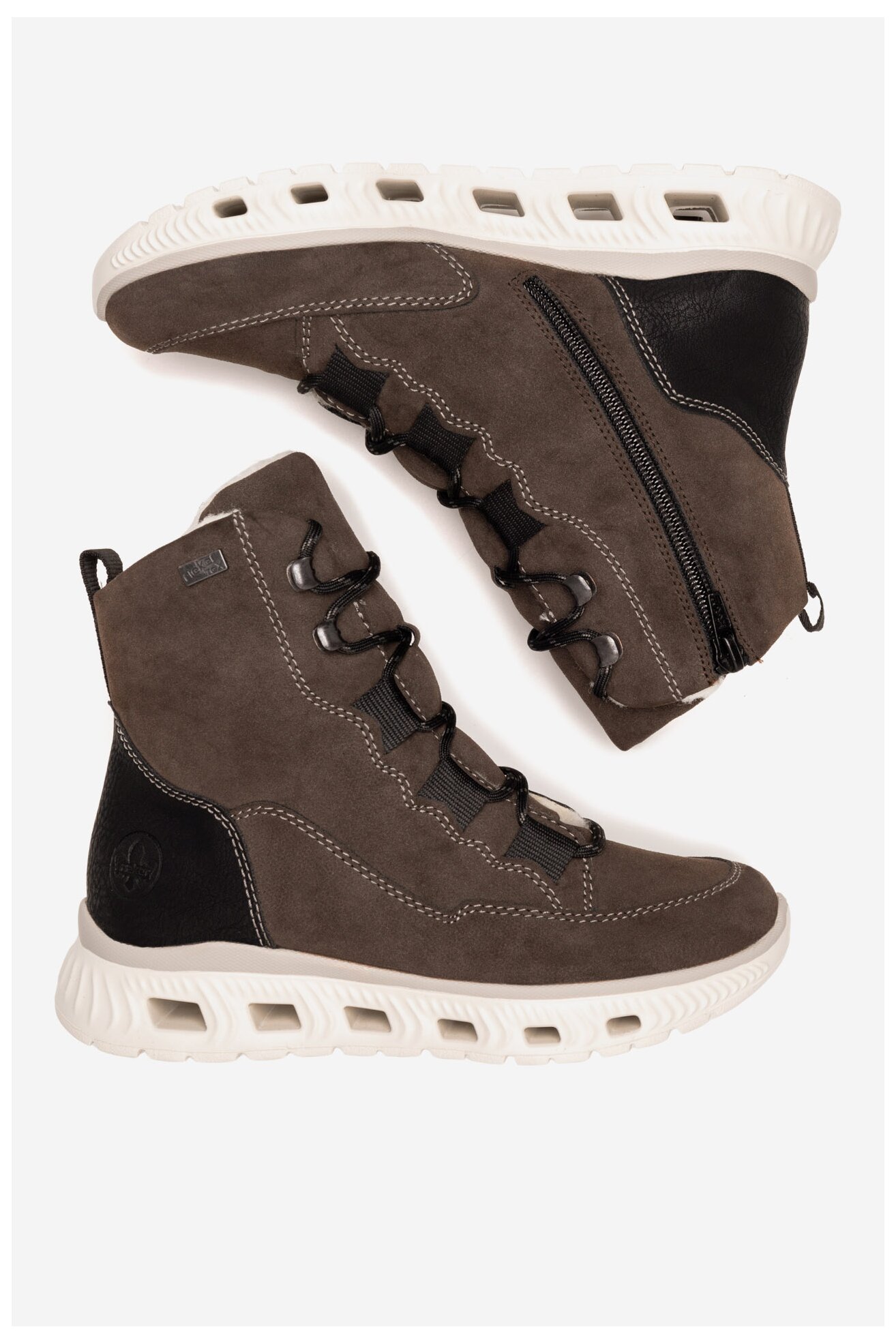 Боти Rieker M6012-25 ТЪМНОКАФЯВ