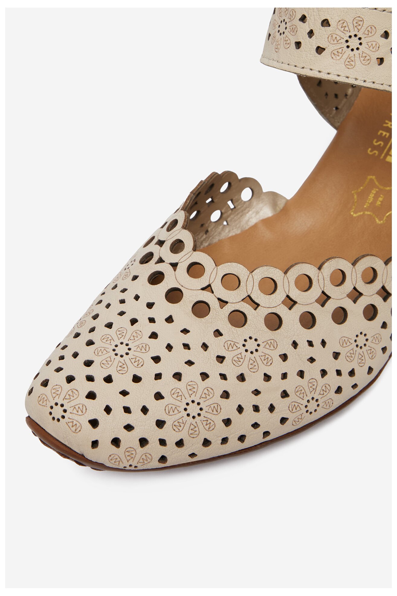 Czółenka Rieker CEO-43753-60 Beżowy