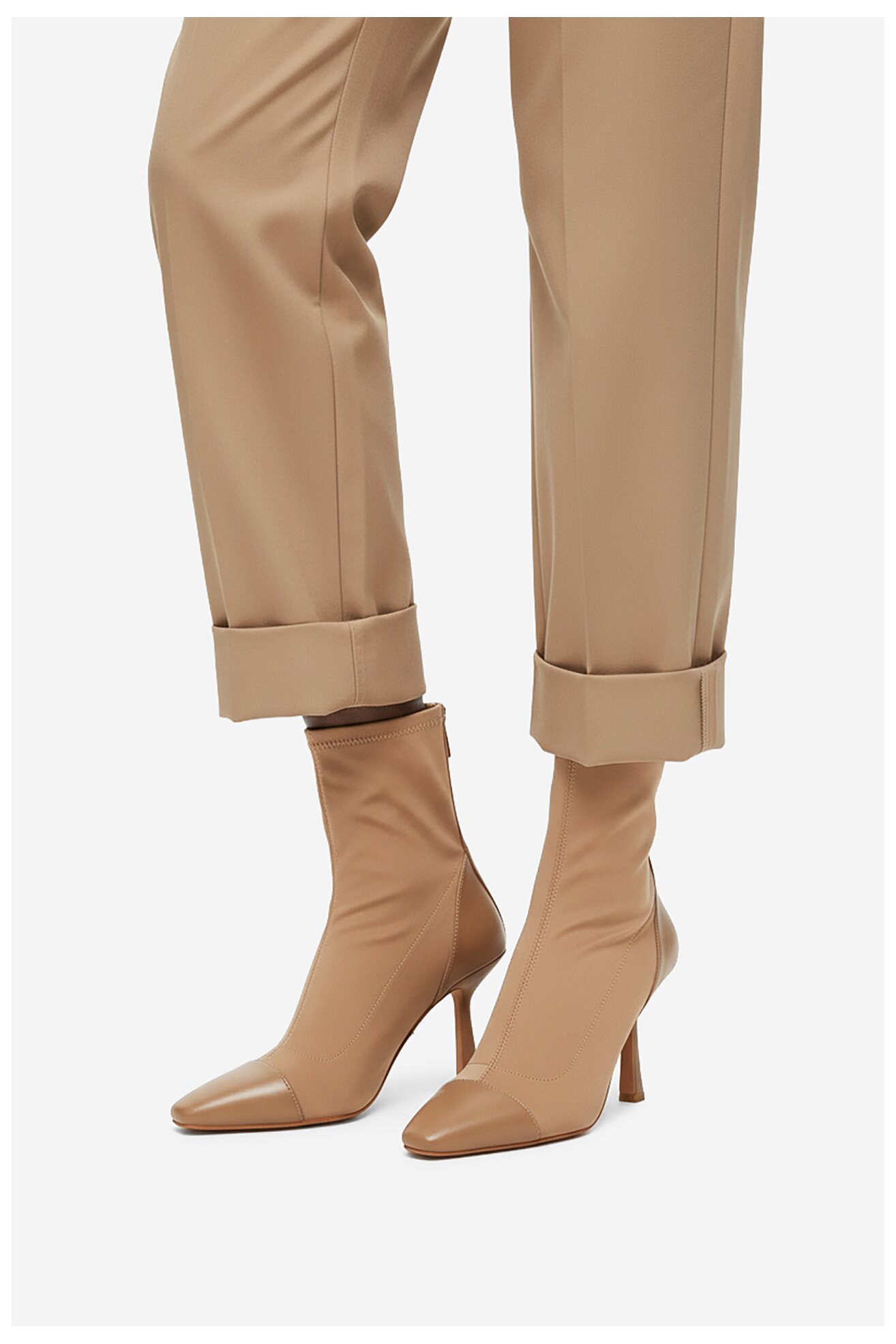 Botki NINE WEST CEO-NOURA-01 Beżowy