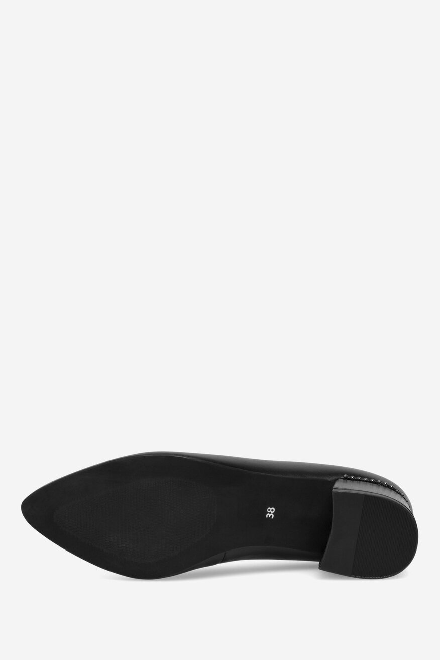 Lasocki - Czółenka skórzane na słupku - 5905588403005