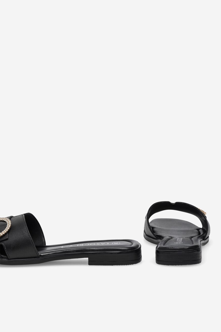 Lasocki - Klapki skórzane - 5905588619666