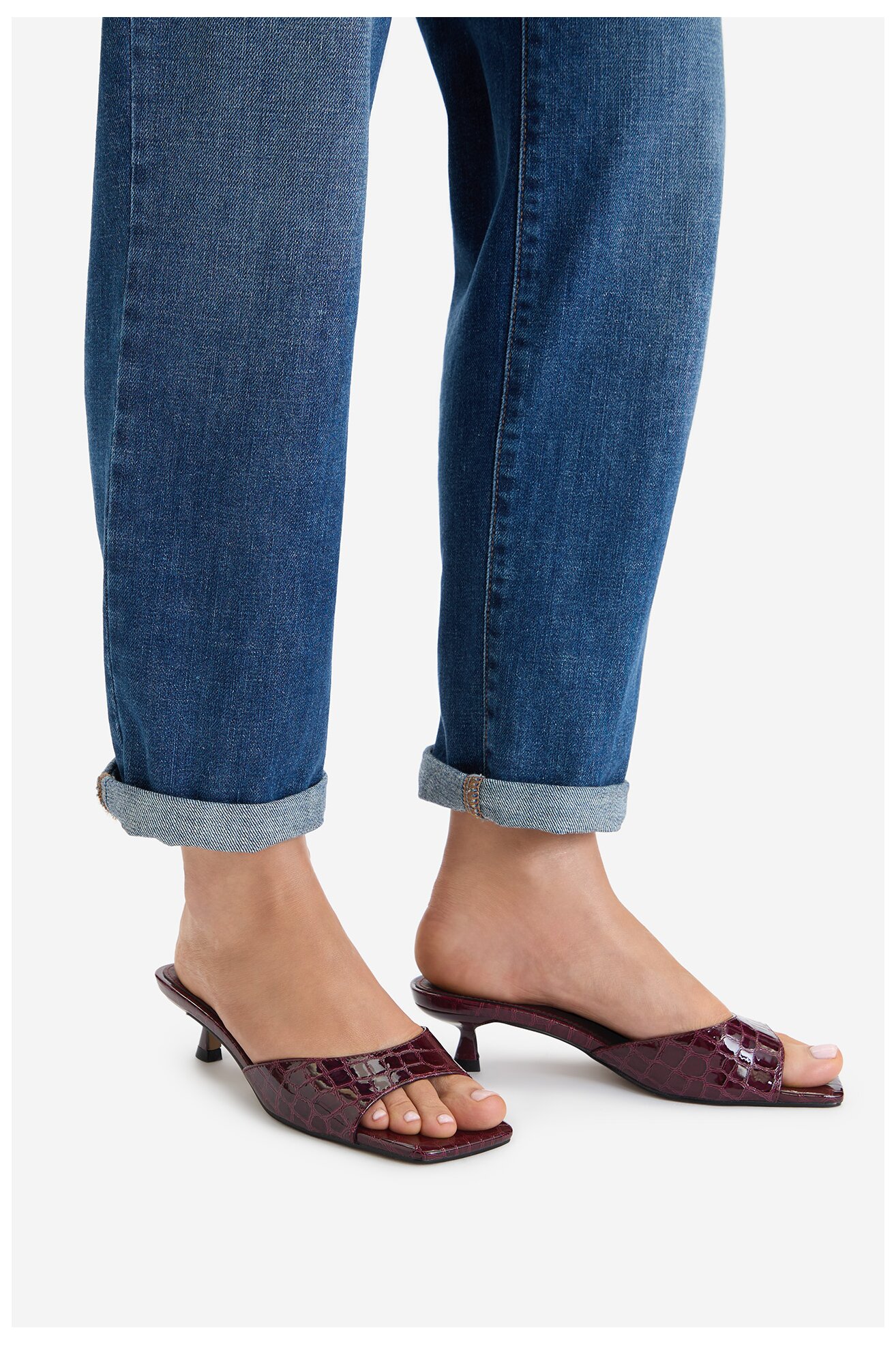 Klapki DeeZee CEO-TS6253-01 Bordowy