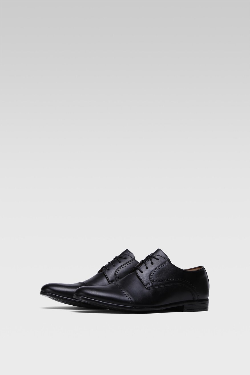 Ottimo - Półbuty czarne sznurowane - 5904248405212