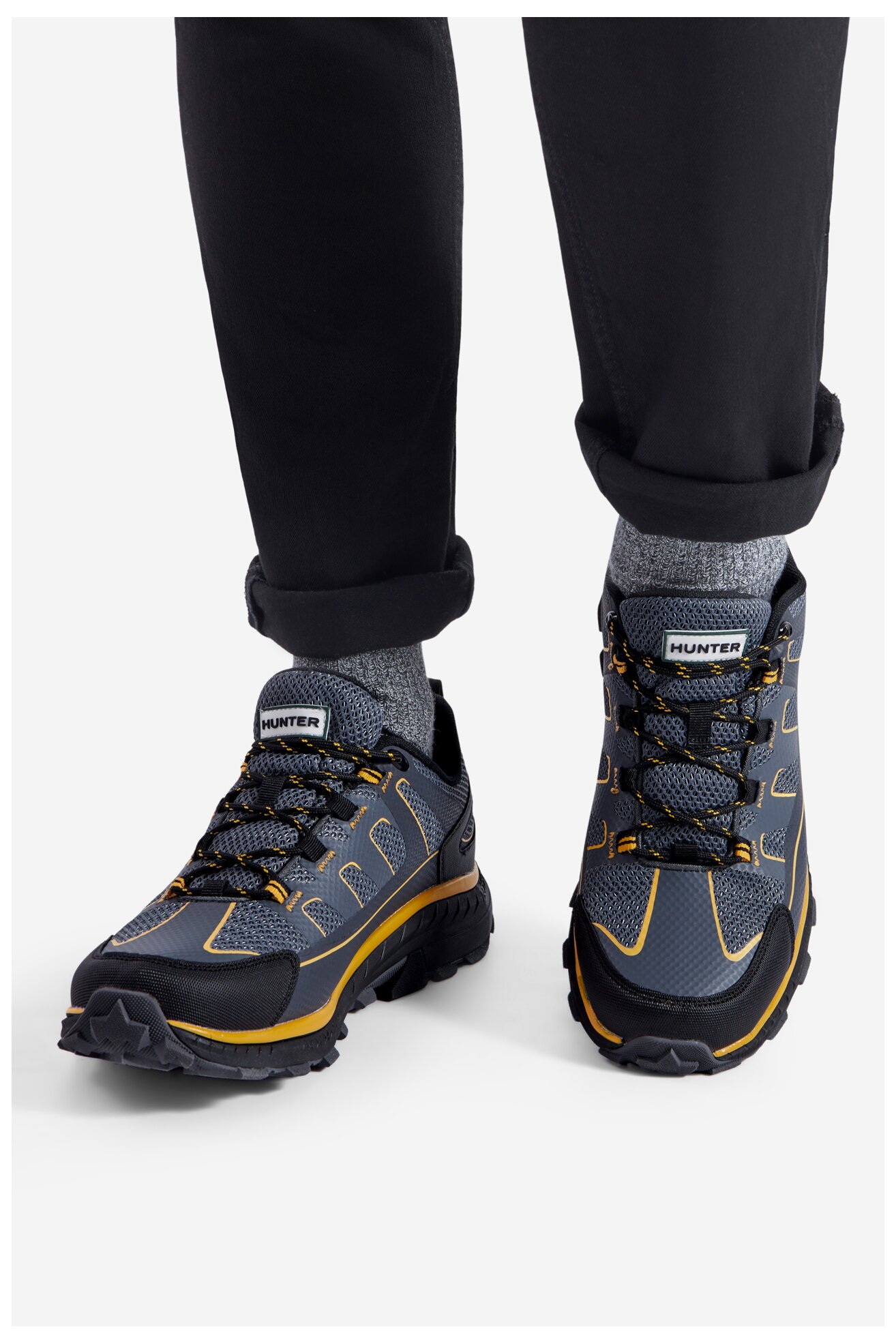 Félcipő HUNTER PEAK RT LOW WP SZÜRKE