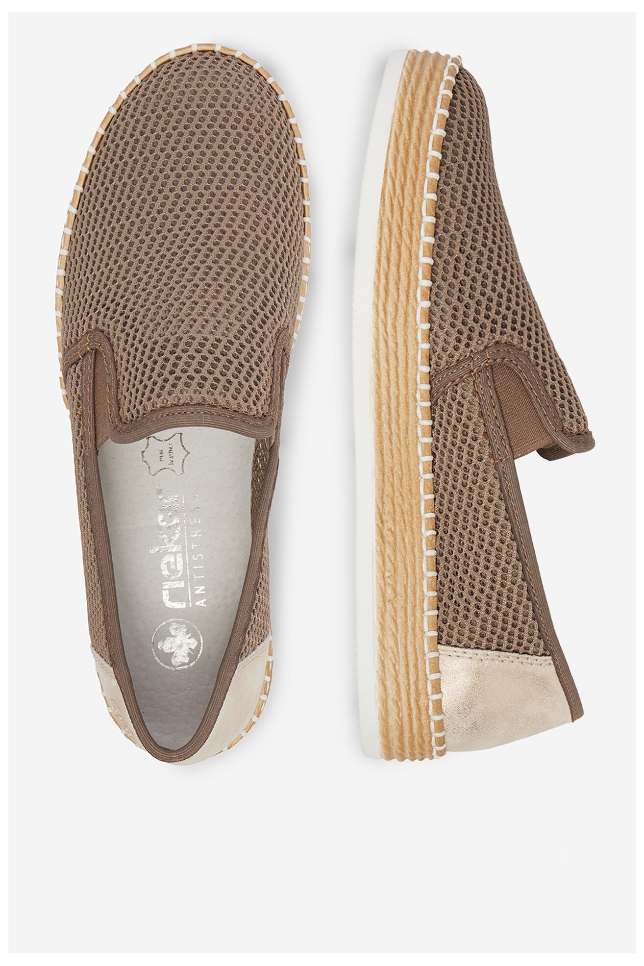 Półbuty Rieker CEO-L7873-64 Szary